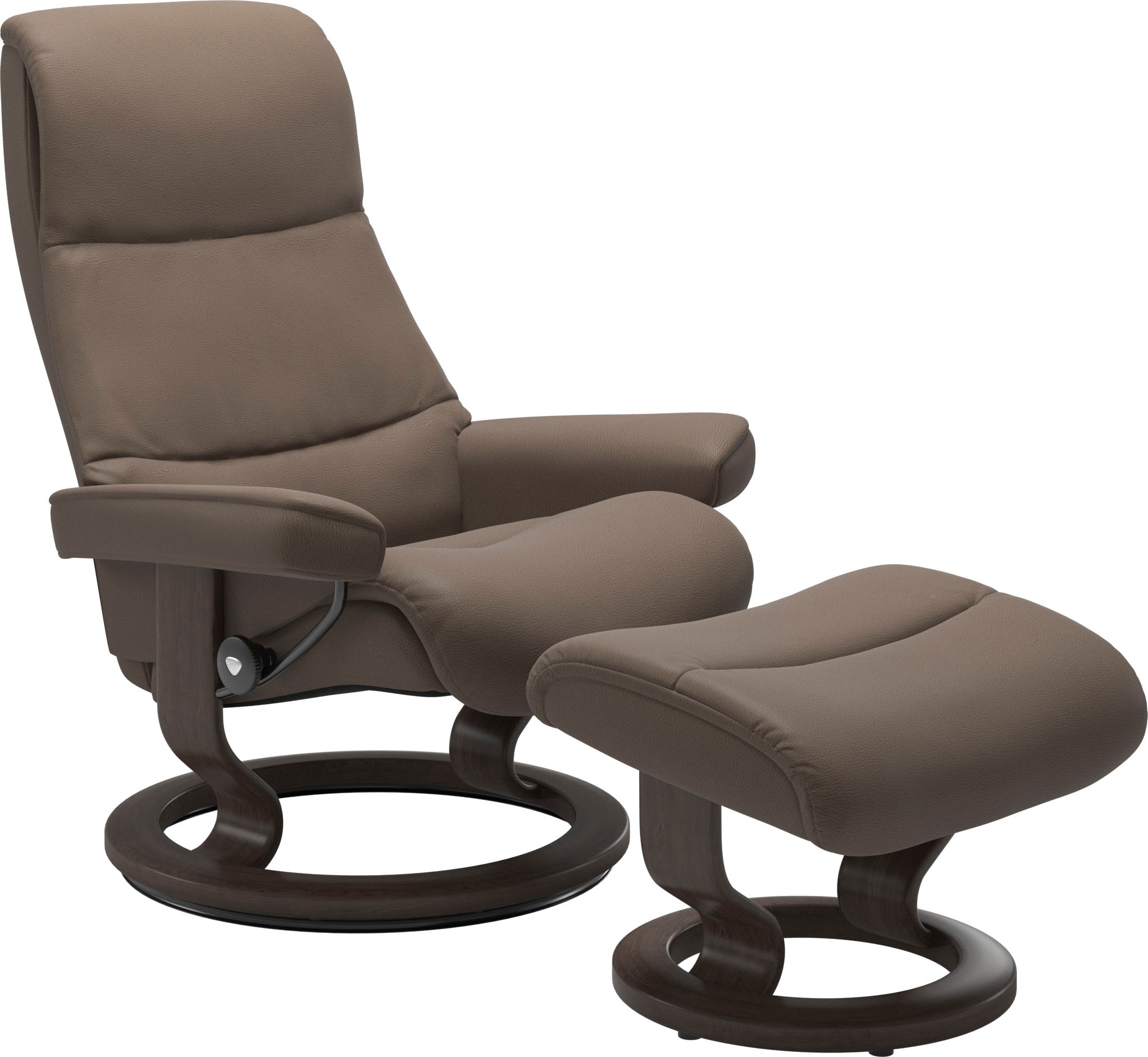 Stressless "View" Set, Relaxsessel mit Hocker, mit Classic Base, Größe M,Ge günstig online kaufen