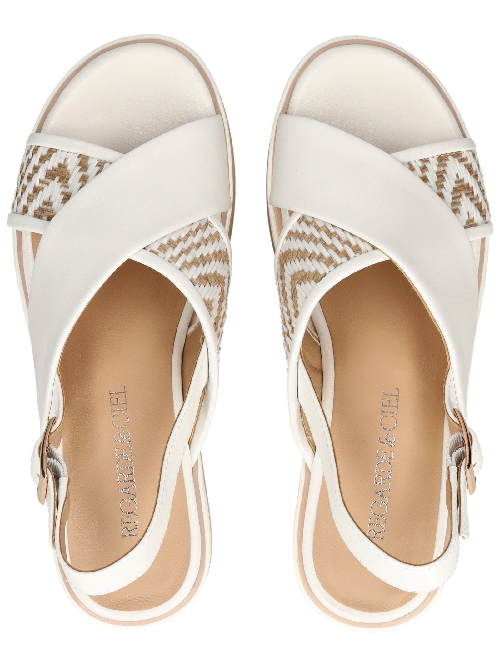 Regarde Le Ciel Keilsandalette »Regarde Le Ciel Sandalen Leder/Textil«