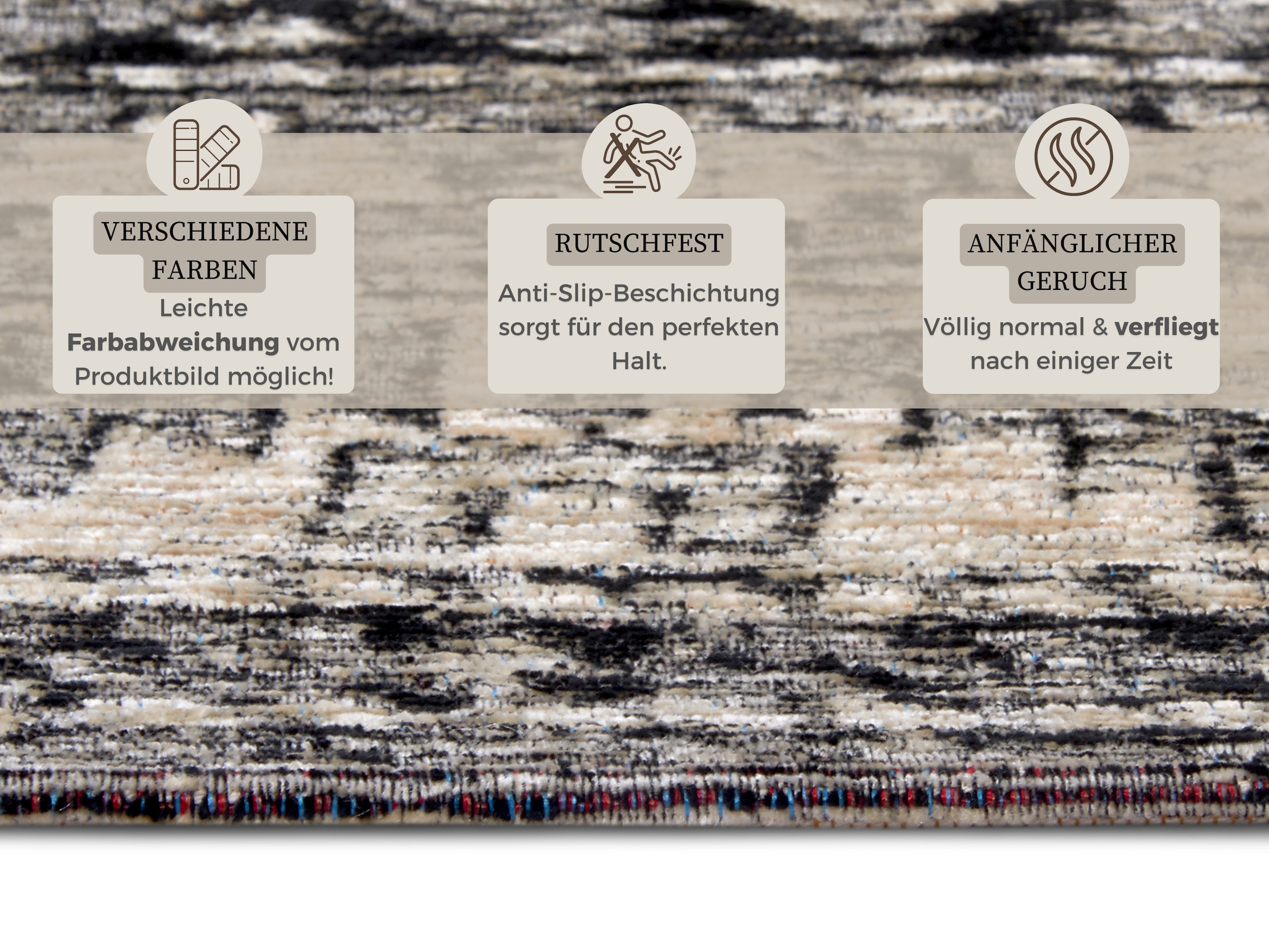 HANSE Home Teppich »Curan«, rechteckig, 6 mm Höhe, strapazierfähig, pflegeleicht, robust, Anti-Slip