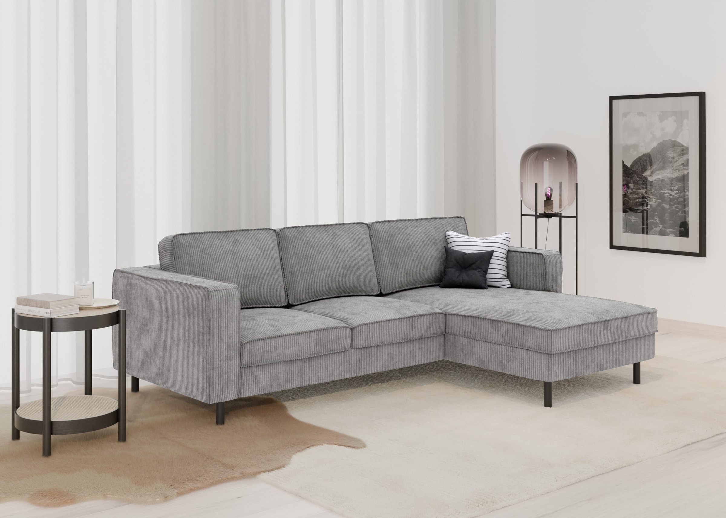 TRENDMANUFAKTUR Ecksofa »Watkins, Couch wahlweise mit Schlaffunktion & Bett günstig online kaufen