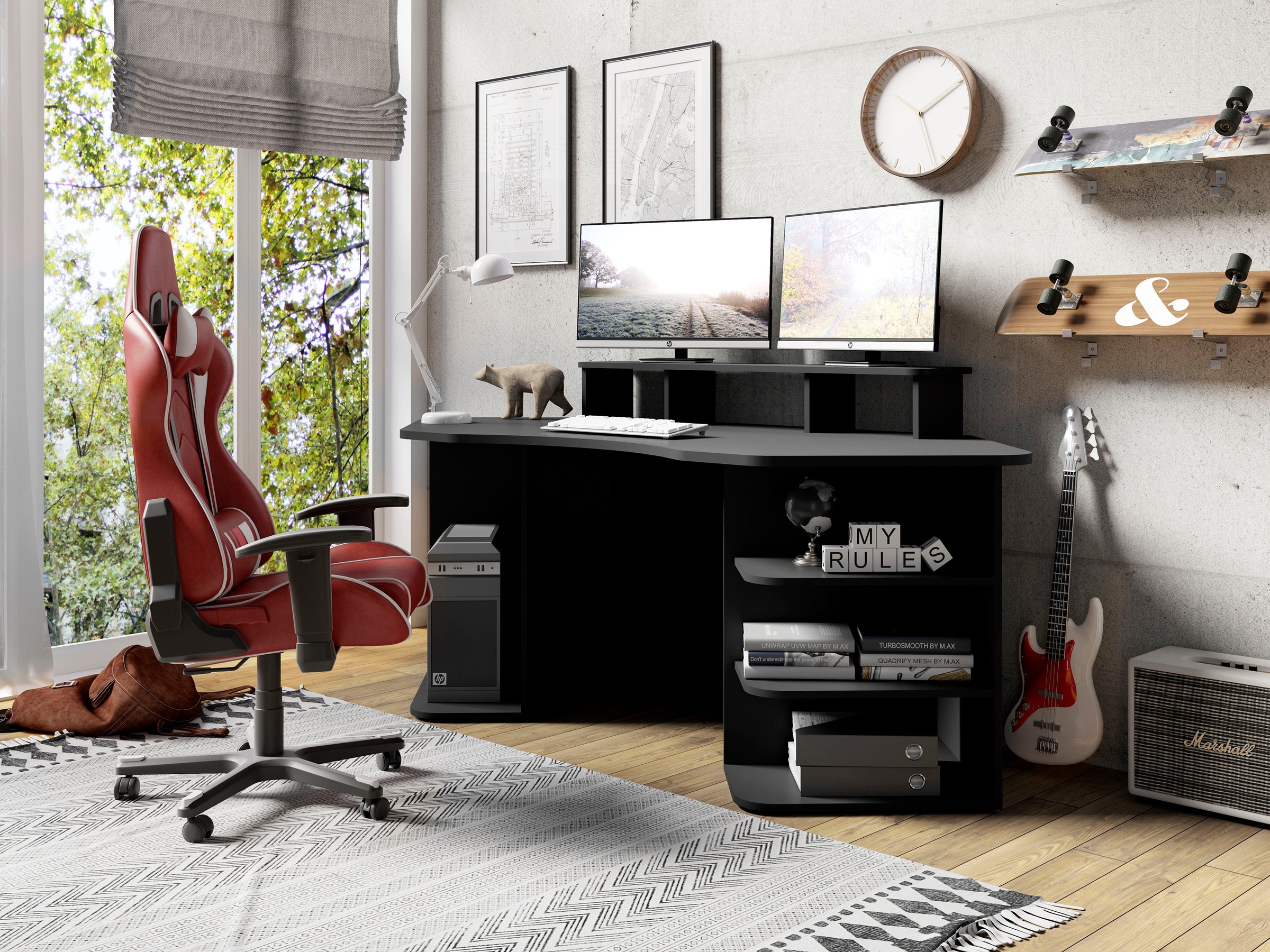 byLIVING Gamingtisch »Thanatos«, Breite 198 cm, moderner Schreibtisch günstig online kaufen