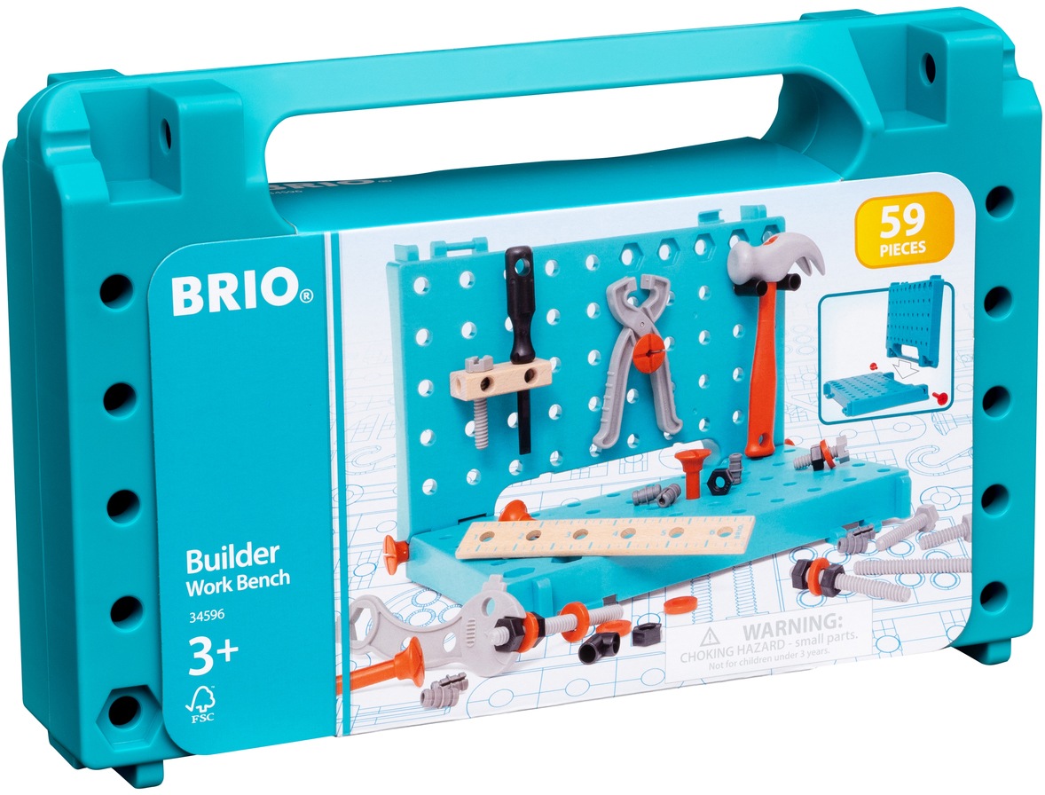 BRIO® Spielwerkzeug »Builder Werkbank-Koffer«, (Set), FSC®- schützt Wald - weltweit