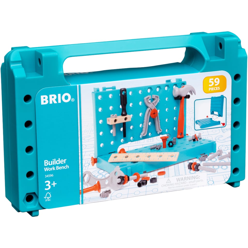 BRIO® Spielwerkzeug »Builder Werkbank-Koffer«, (Set)