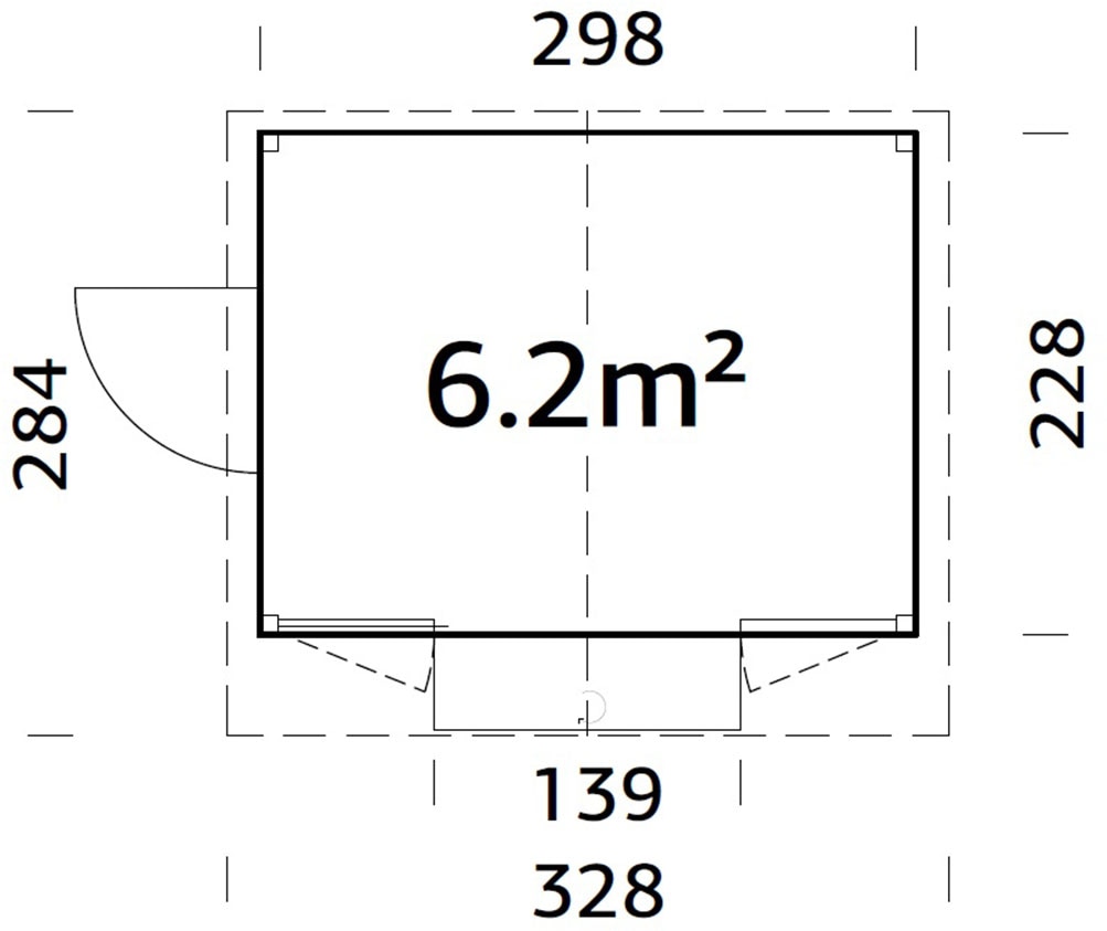 Palmako Gartenhaus »Marian, klappbarer Marktstand« verschiedene Farben