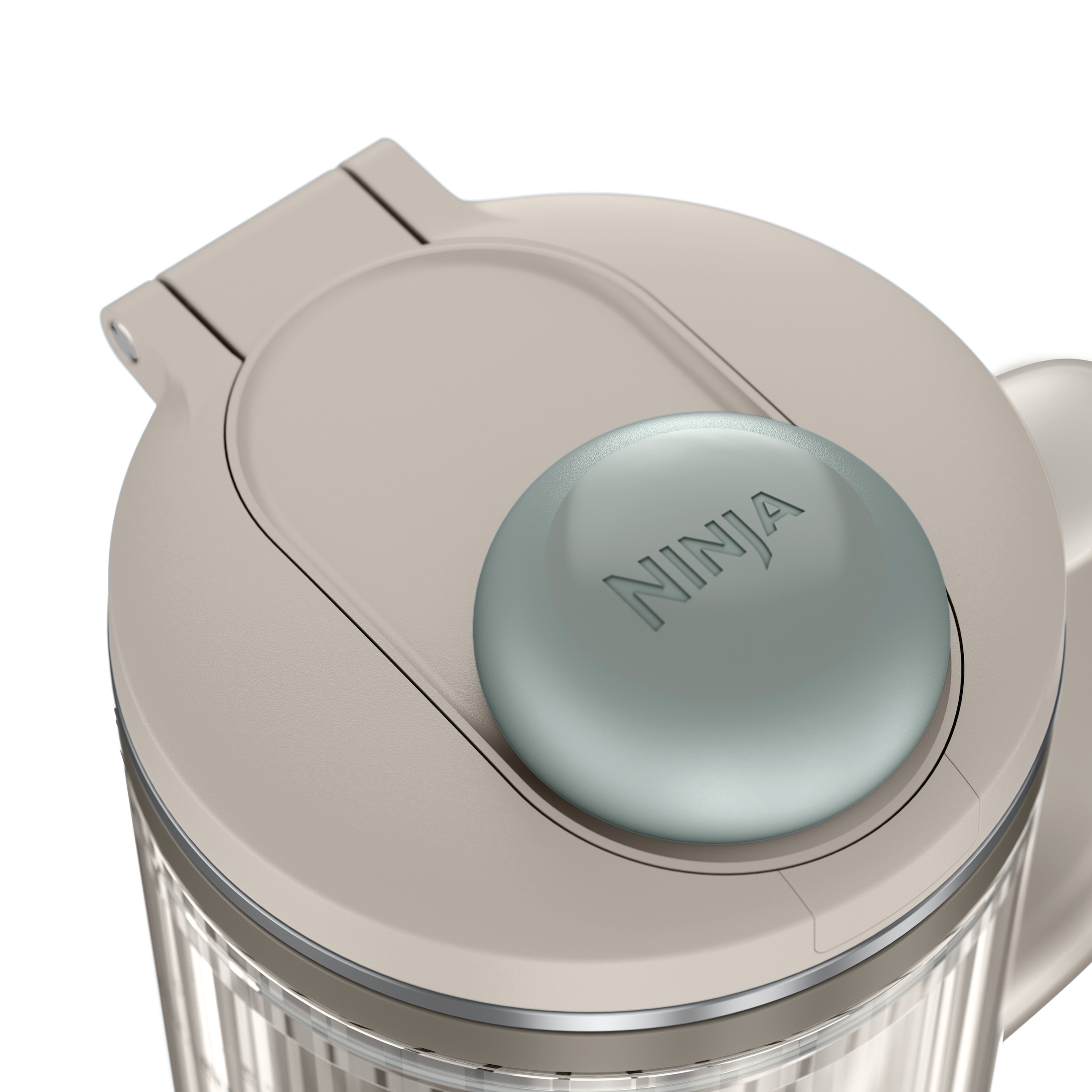 NINJA Zerkleinerer »BlendBoss To-Go-Becher-Mixer - stone/mint DB351EUST« 1100 W Auto-iQ-Technologie, Zerkleinert alles eiskalt-  sogar  tiefgefrorenes