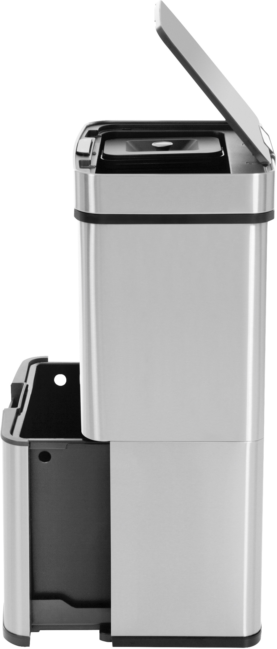 Hailo Mülltrennsystem »Öko Vario XL«, 3 Behälter, 54 Liter, Edelstahl, Kunststoff Inneneimer, Sensortechnik