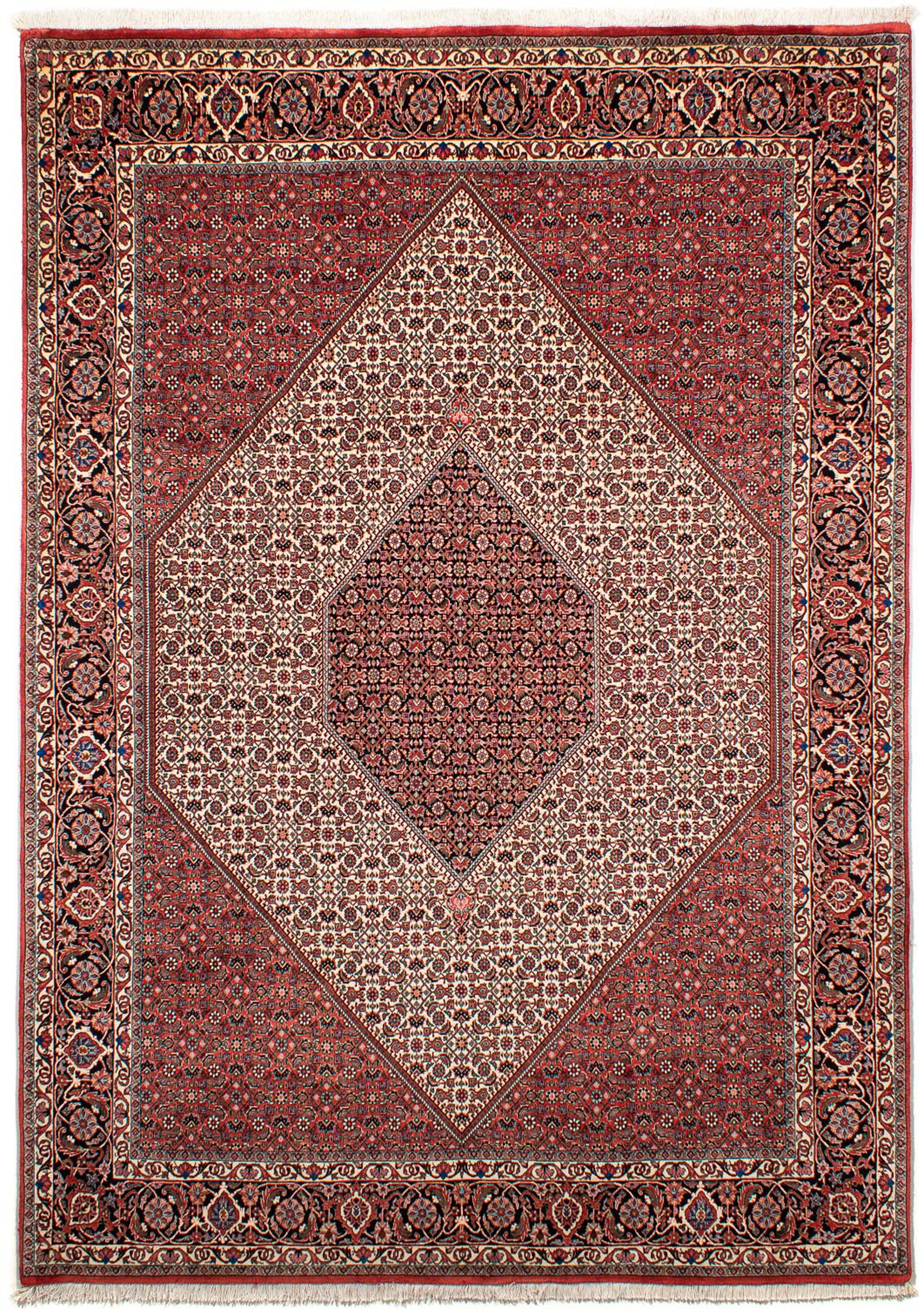 2. Bild von morgenland Orientteppich »Perser - Bidjar - 289 x 204 cm - dunkelrot«, rechteckig, Wohnzimmer, Handgeknüpft, Einzelstück mit Zertifikat