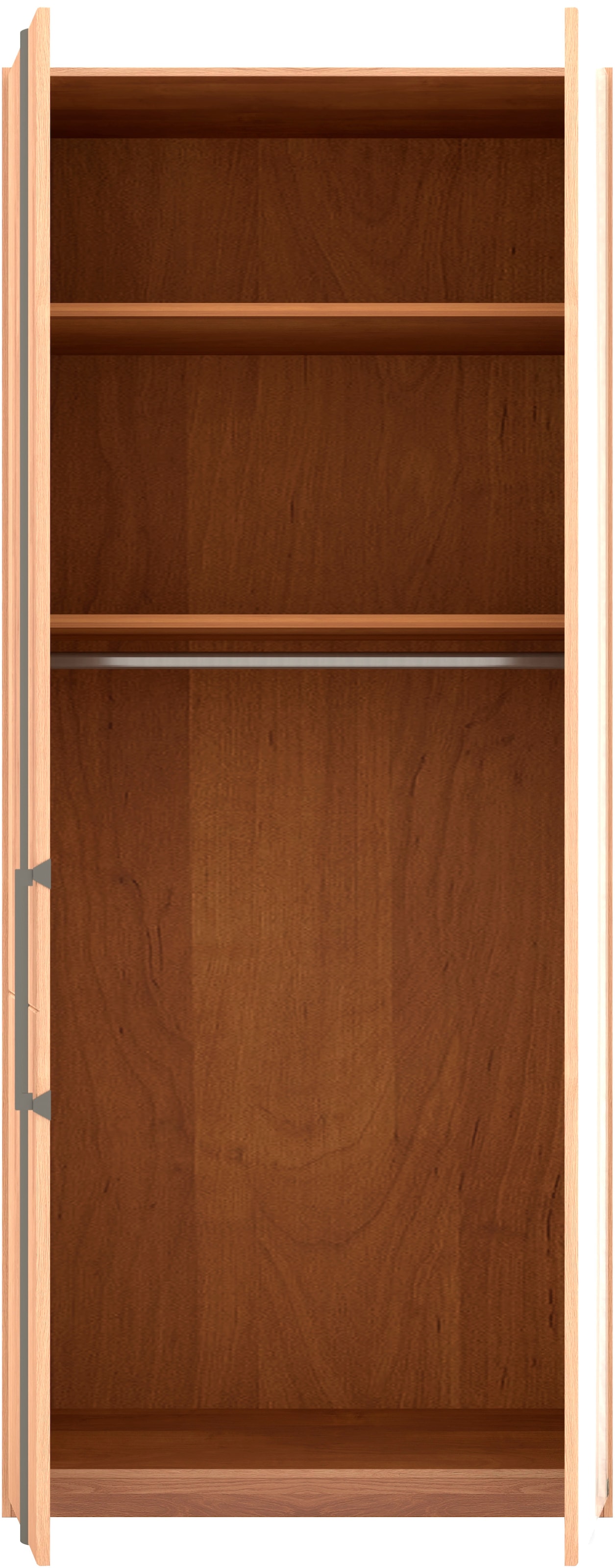 Musterring Drehtürenschrank »Sorrent, Kleiderschrank, Schrank, teilmassiv Eiche«, (mit Türdämpfern, in 5 Breiten & 2 Höhen, extra Böden, MADE IN GERMANY), Türen Eiche massiv oder als Parsol-Bronze-Spiegel, verschiedene Maße