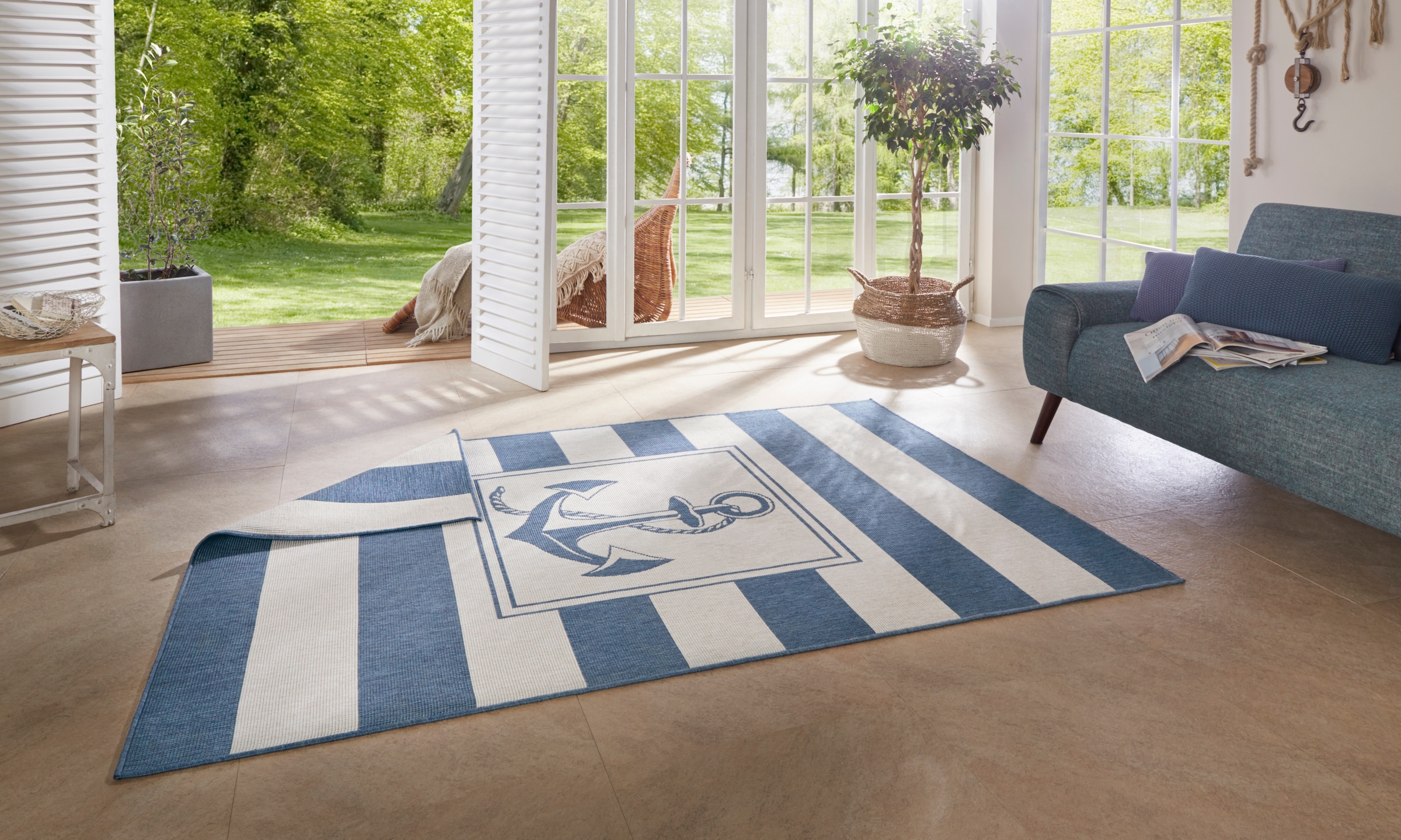 HANSE Home Teppich »Gandara«, rechteckig, 5 mm Höhe, In-& Outdoor, Teppich, günstig online kaufen