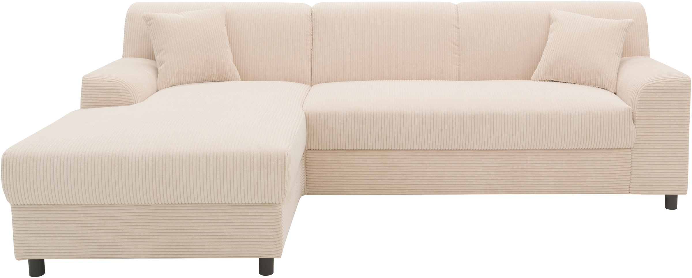 DOMO collection Ecksofa "Turah 2, L-Form, in Cord u. wasserabweisender Micr günstig online kaufen