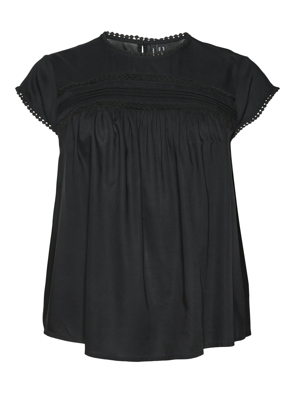 Vero Moda Curve Blusenshirt »VMDEBBIE PLEAT S/L TOP WVN GA CURVE NOOS«