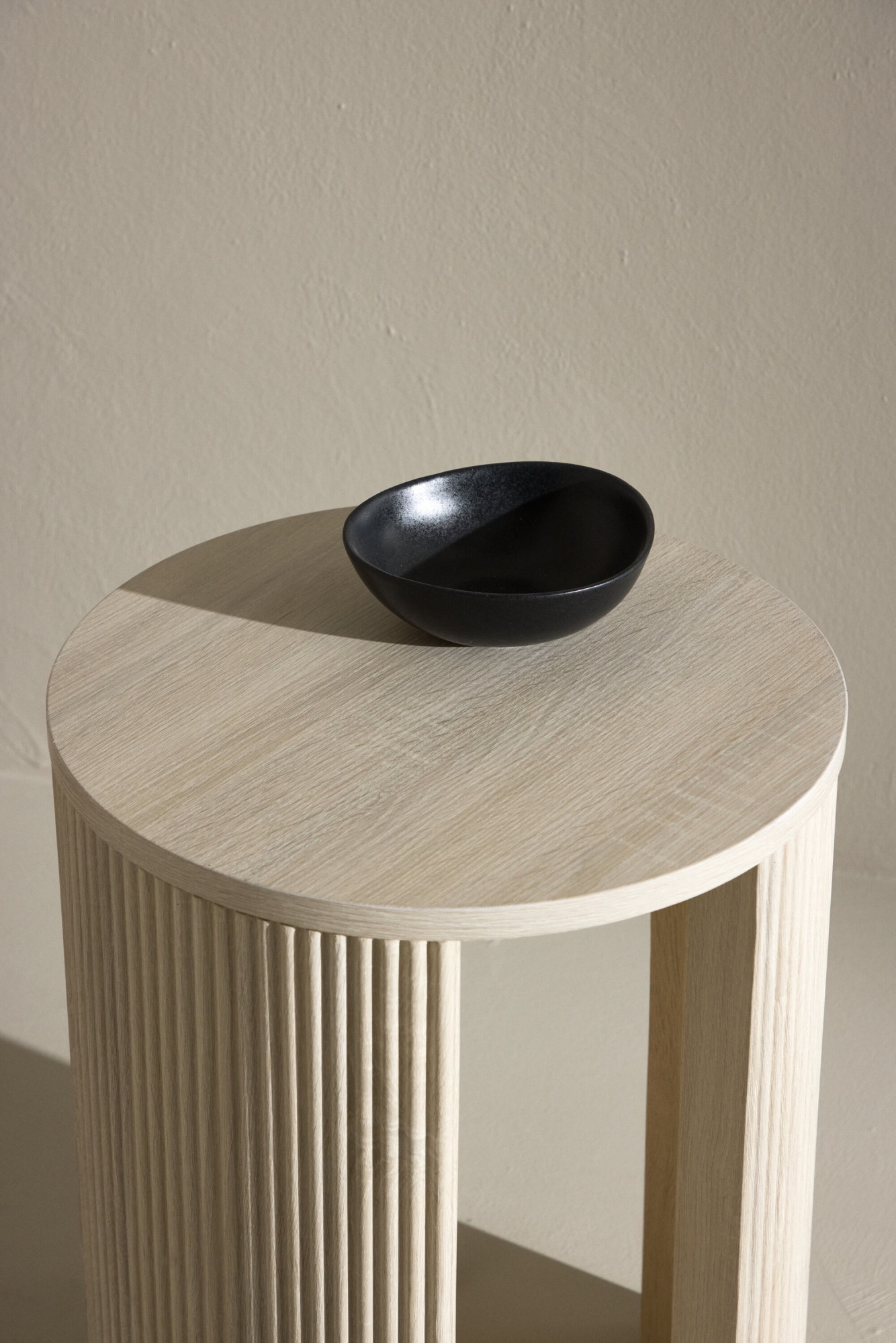 Venture Home Beistelltisch »Bristol, kompakter runder Beistelltisch, modern & vielseitig, Ø 40 cm« Ablagetisch, MDF, rund, schmal, hoch, dezent, klar