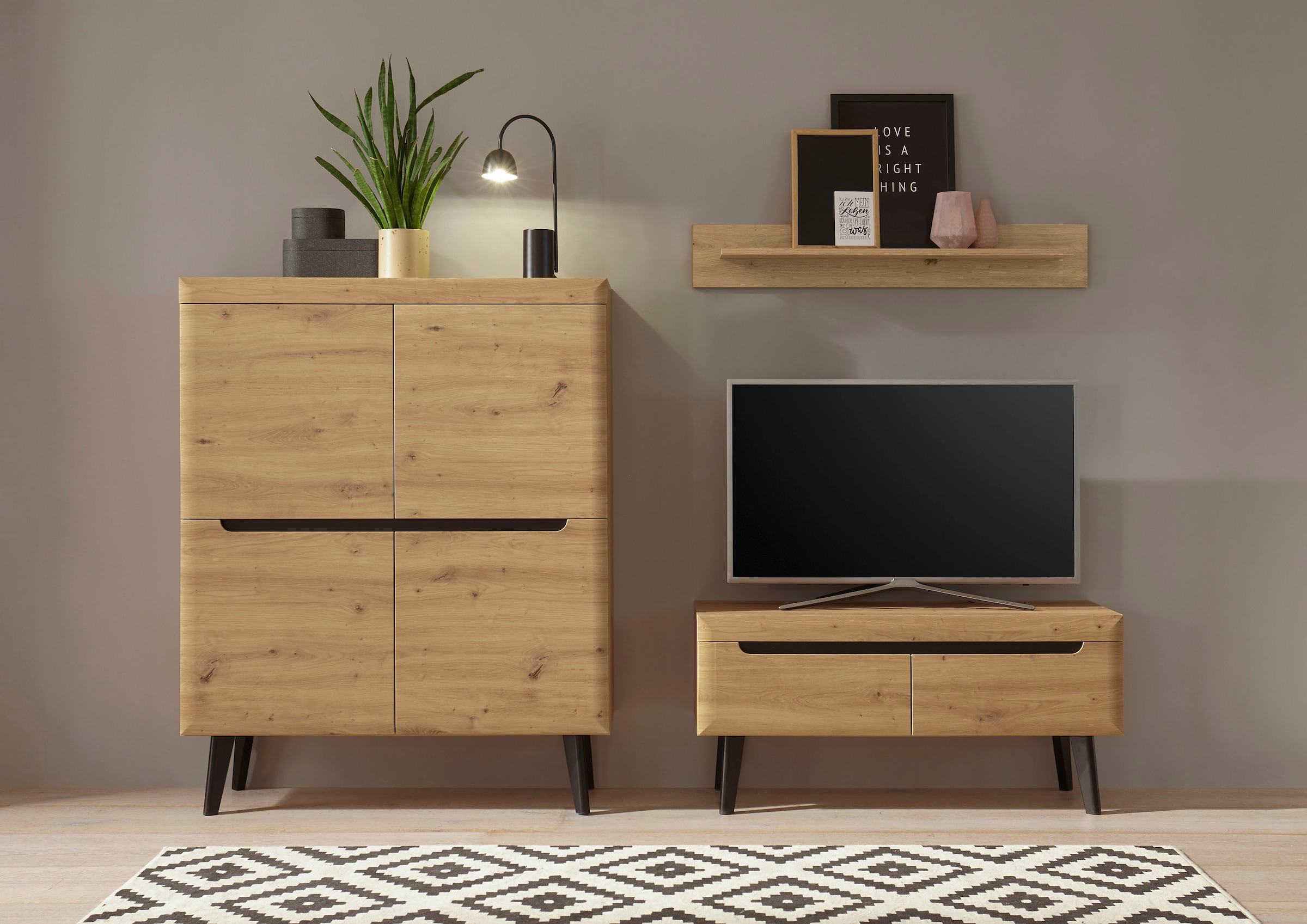 INOSIGN Wohnwand »Torge, Anbauwand, Schrankwand, Mediawand, Wohnzimmer-Set« 3 Stk. tlg.