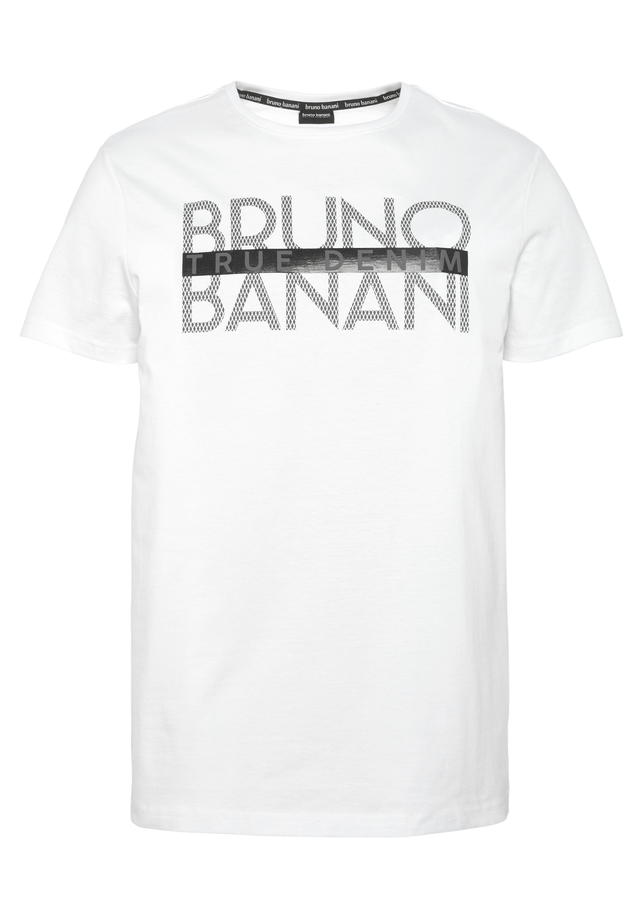 Bruno Banani T-Shirt, kurzärmelig, schmal geschnitten, bedruckt, aus Baumwolle