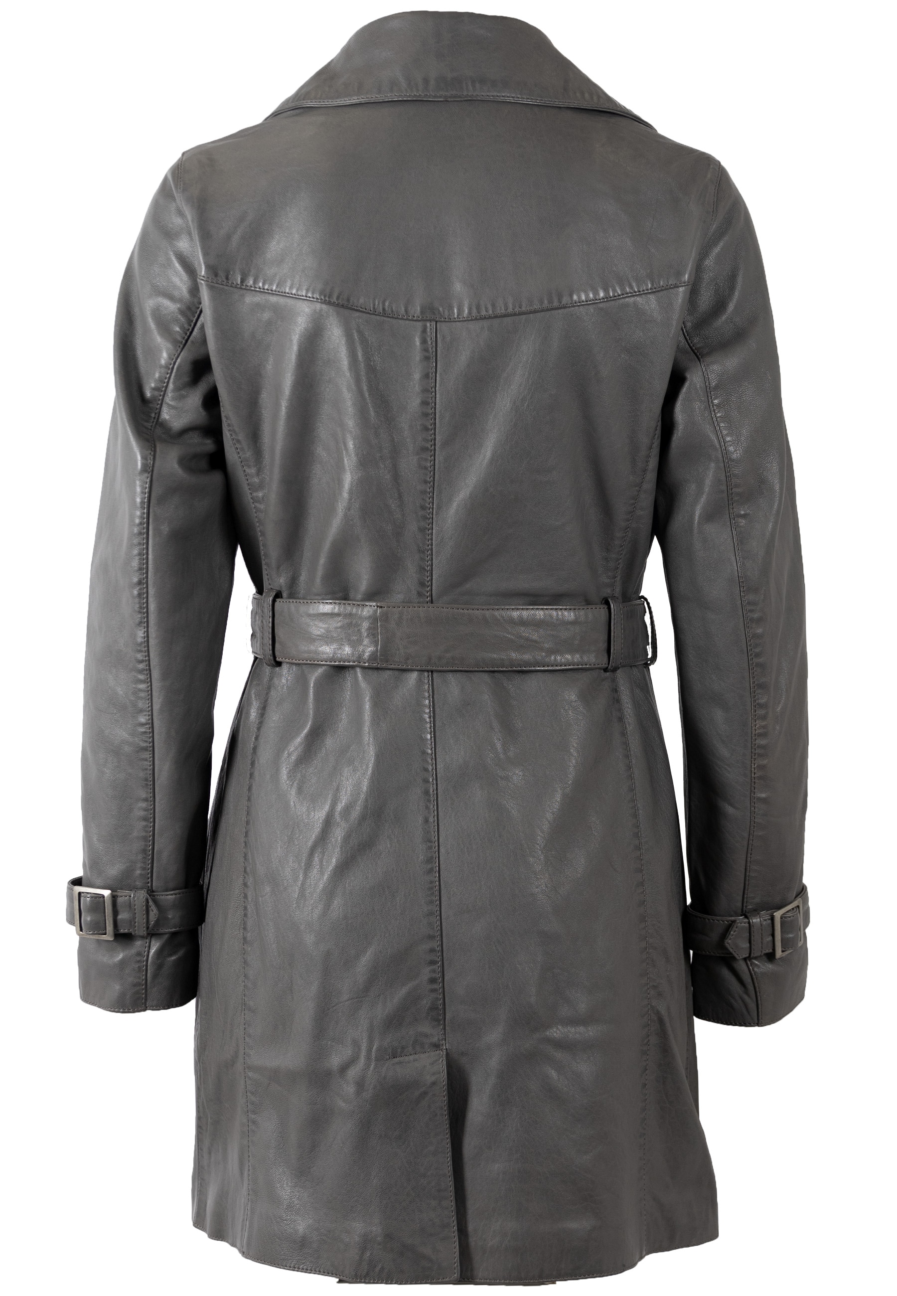 Mauritius Ledermantel »GWTaresa« mit Bindegürtel, 2 Stk. Leder-Trenchcoat mit Bindegürtel