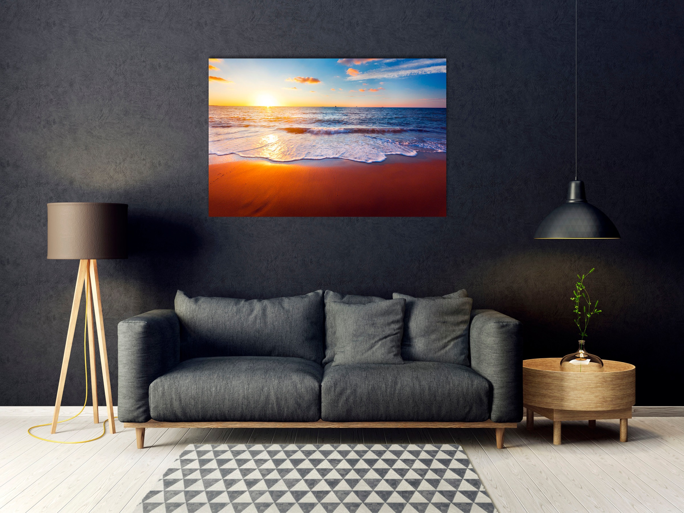 queence Acrylglasbild »Esko«, Himmel-Meer-Spa-Spa Bilder-Schiffe-Meer Bilde günstig online kaufen