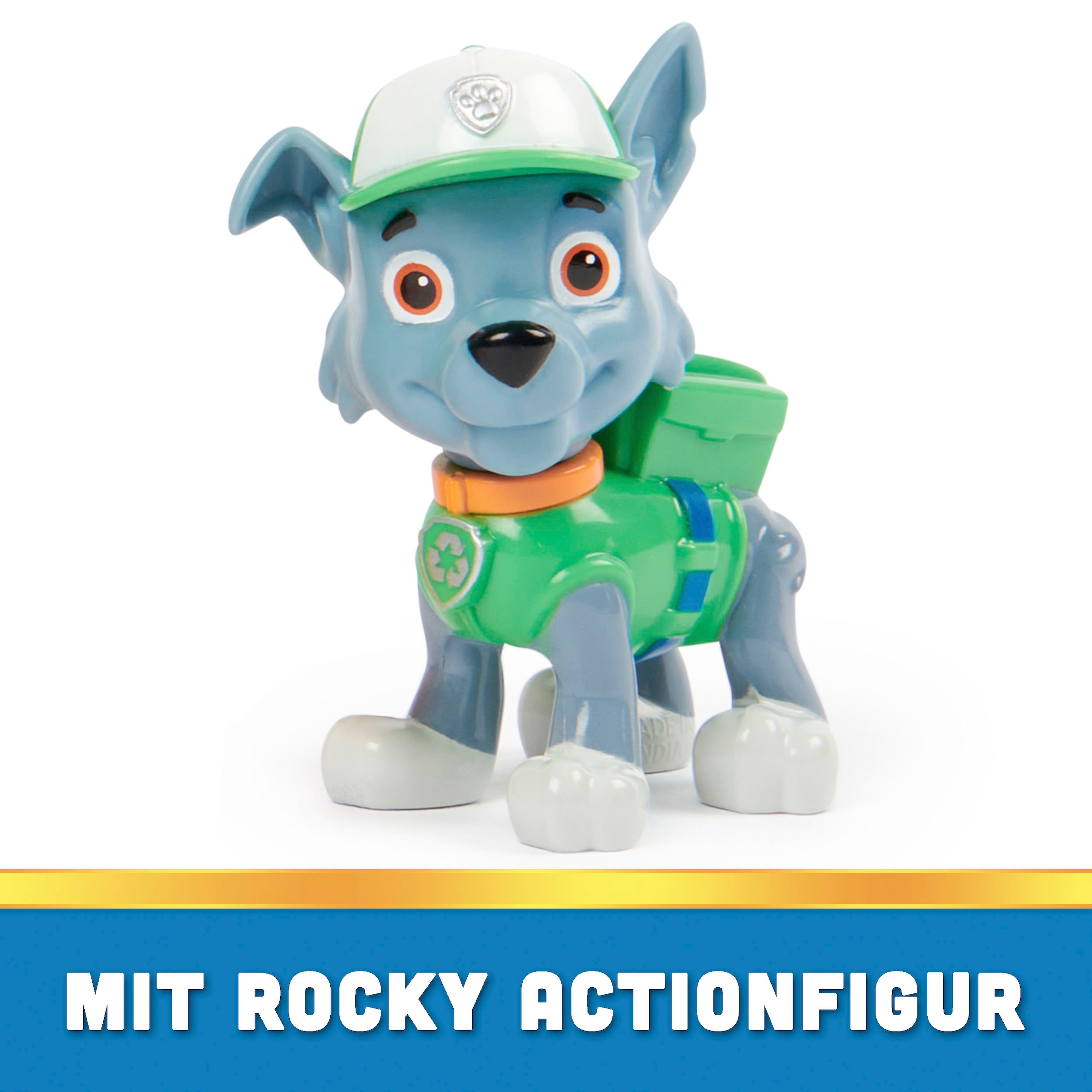 Spin Master Spielzeug-Auto »Paw Patrol - Sust. Basic Vehicle Rocky«, zum Teil aus recycelten Material