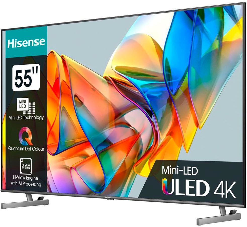 Hisense Mini-LED-Fernseher »55U6KQ«, 139 cm/55 Zoll, 4K Ultra HD, Smart-TV