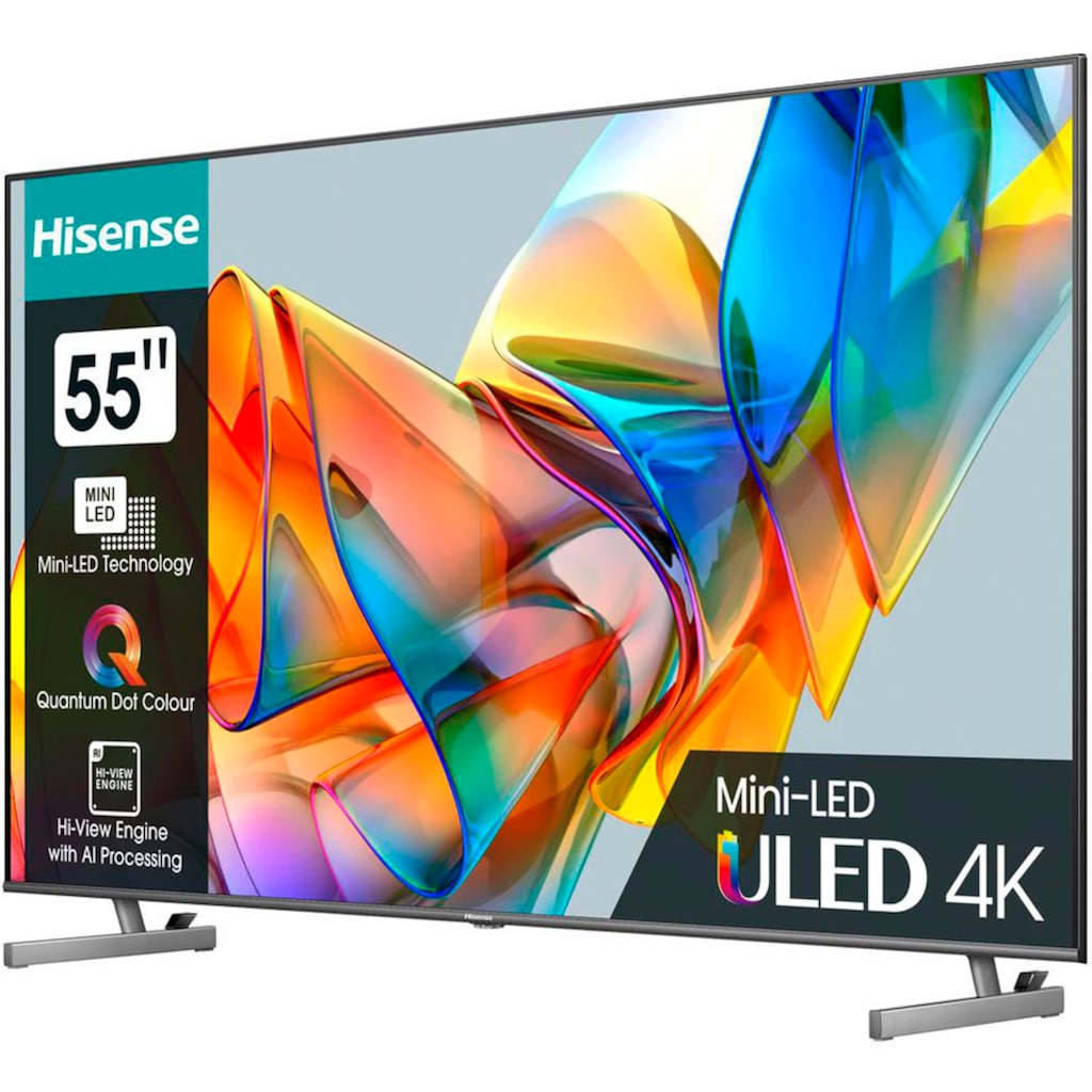 Hisense Mini-LED-Fernseher »55U6KQ«, 139 cm/55 Zoll, 4K Ultra HD, Smart-TV