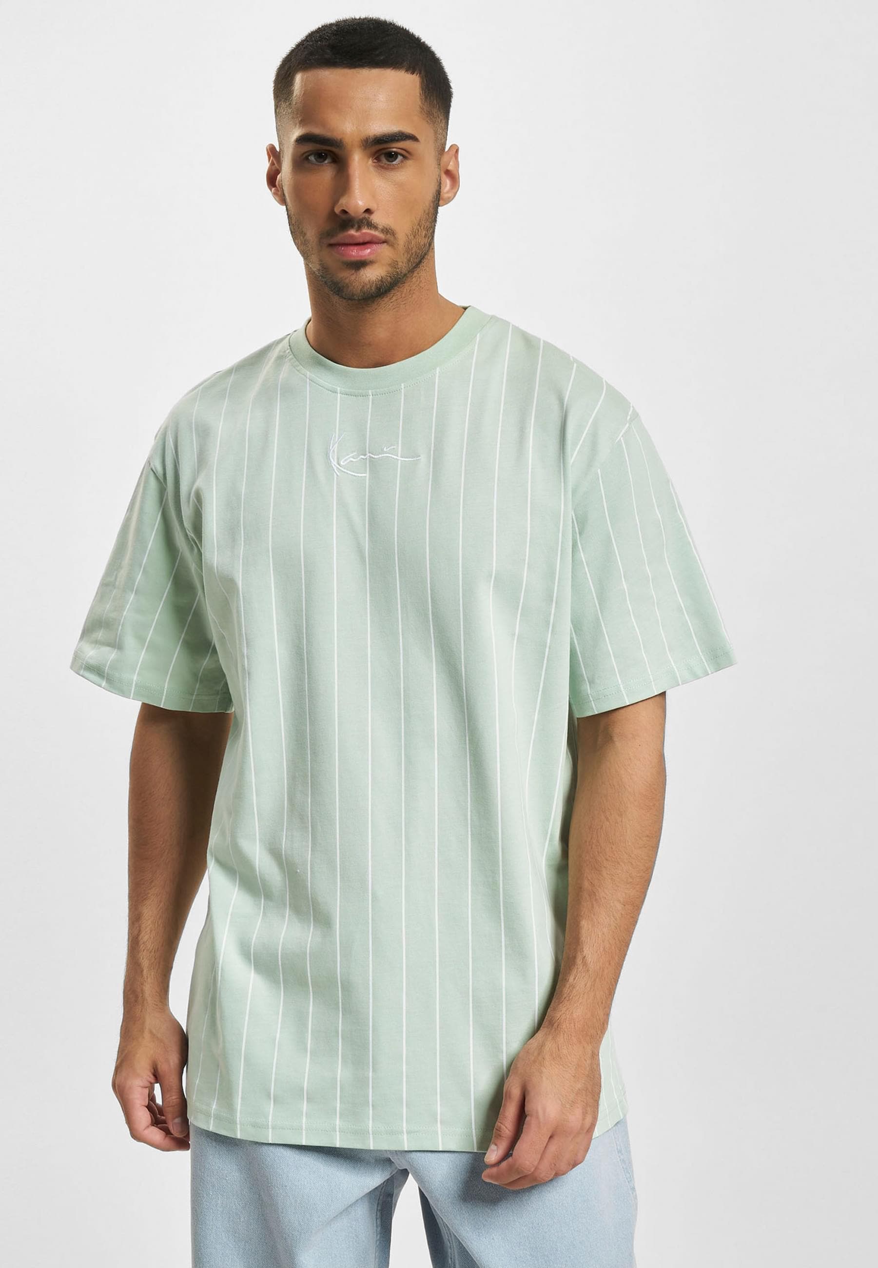 Karl Kani T-Shirt »Karl Kani Herren KM232-019-1 KK Small Signature Pinstripe Tee« 1 Stk.