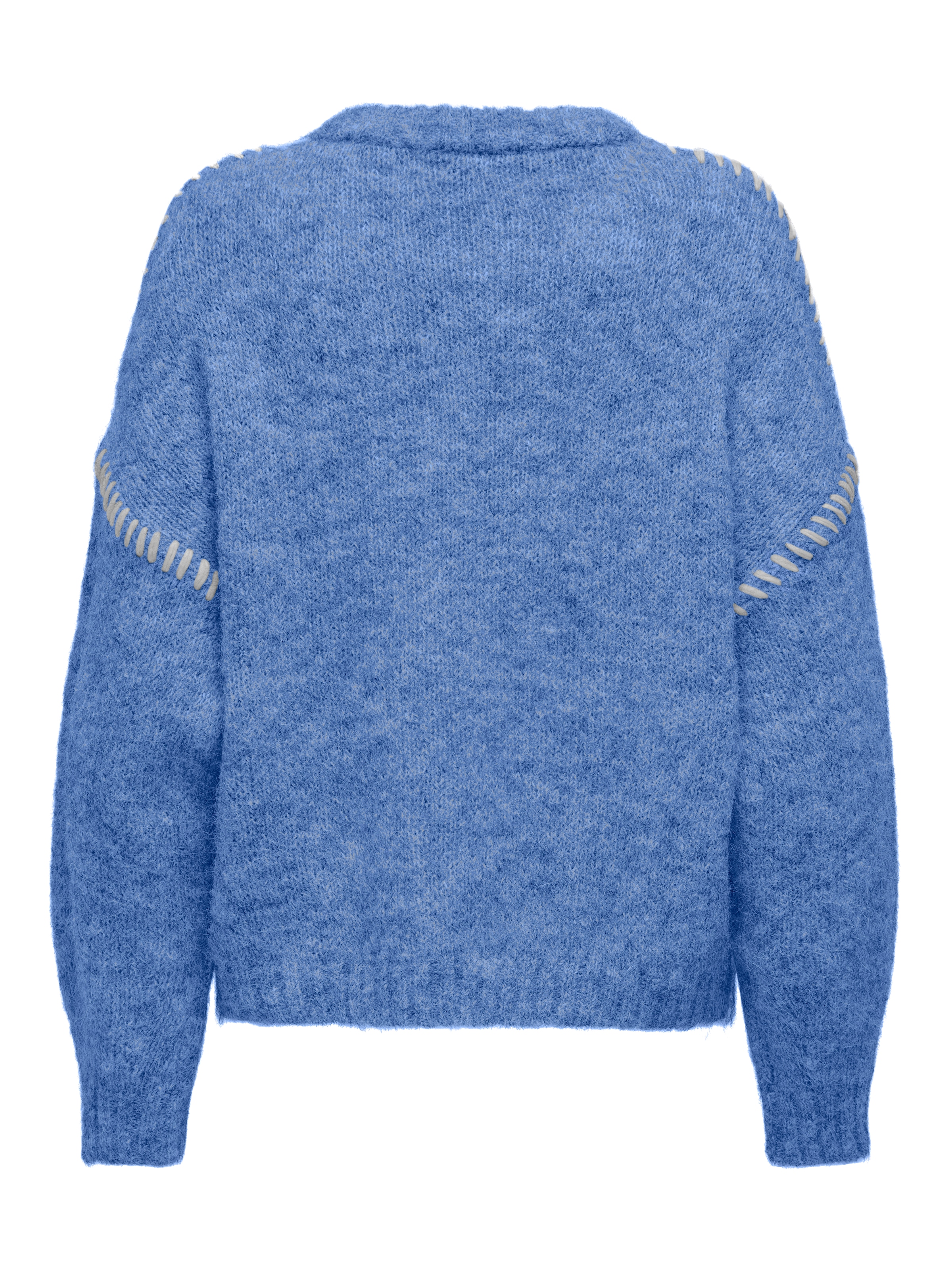 JDY Rundhalspullover »JDYZOEY LIFE L/S ON STITCH PULL KNT NOOS« mit dekorativen Ziernähten