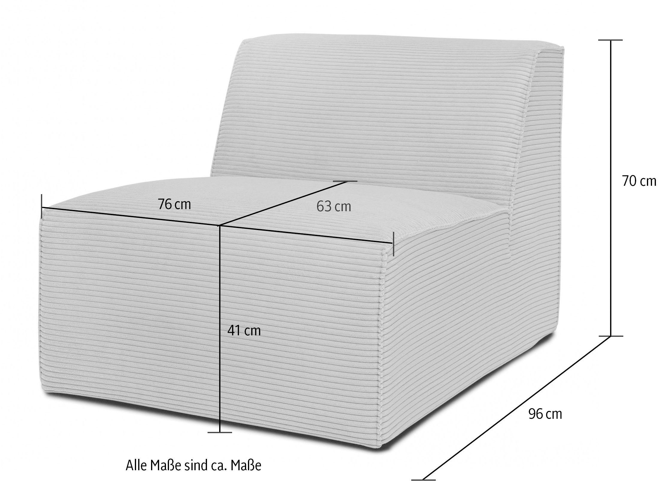 OTTO home Sofaelement »Clayton Breite 76 cm« in einem trendigen Cord-Bezug