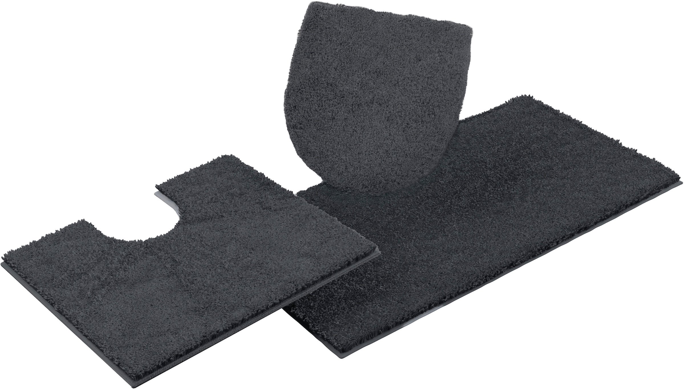 Bruno Banani Badematte »Danny«, rutschhemmend beschichtet, schnell trocknend, Made in Europe, einfarbiger Badteppich
