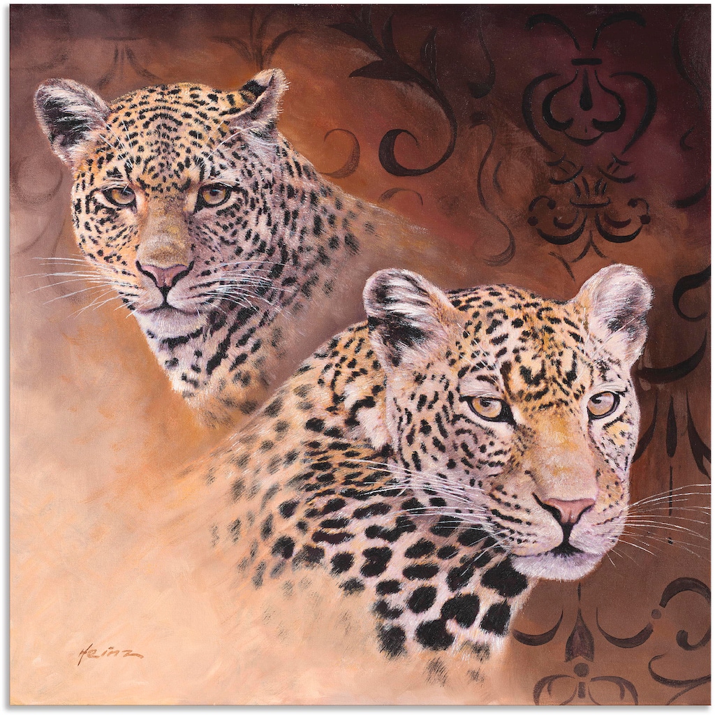 Artland Wandbild »Leoparden«, Wildtiere, (1 St.)