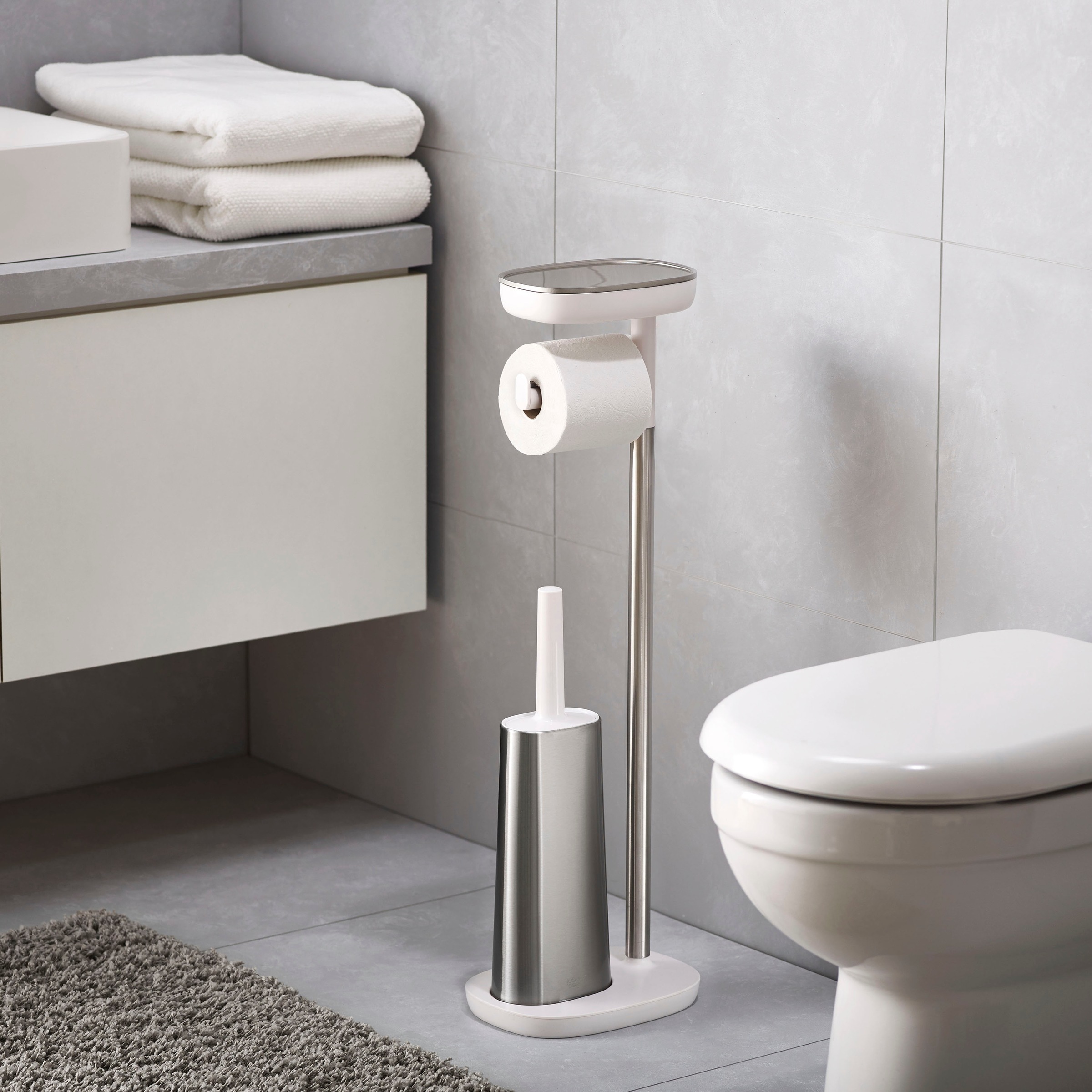 Joseph Joseph Toilettenpapierhalter »EasyStore™«, mit integrierter Flex  Toilettenbürste, 74 cm Höhe online bestellen | Toilettenbürstenhalter