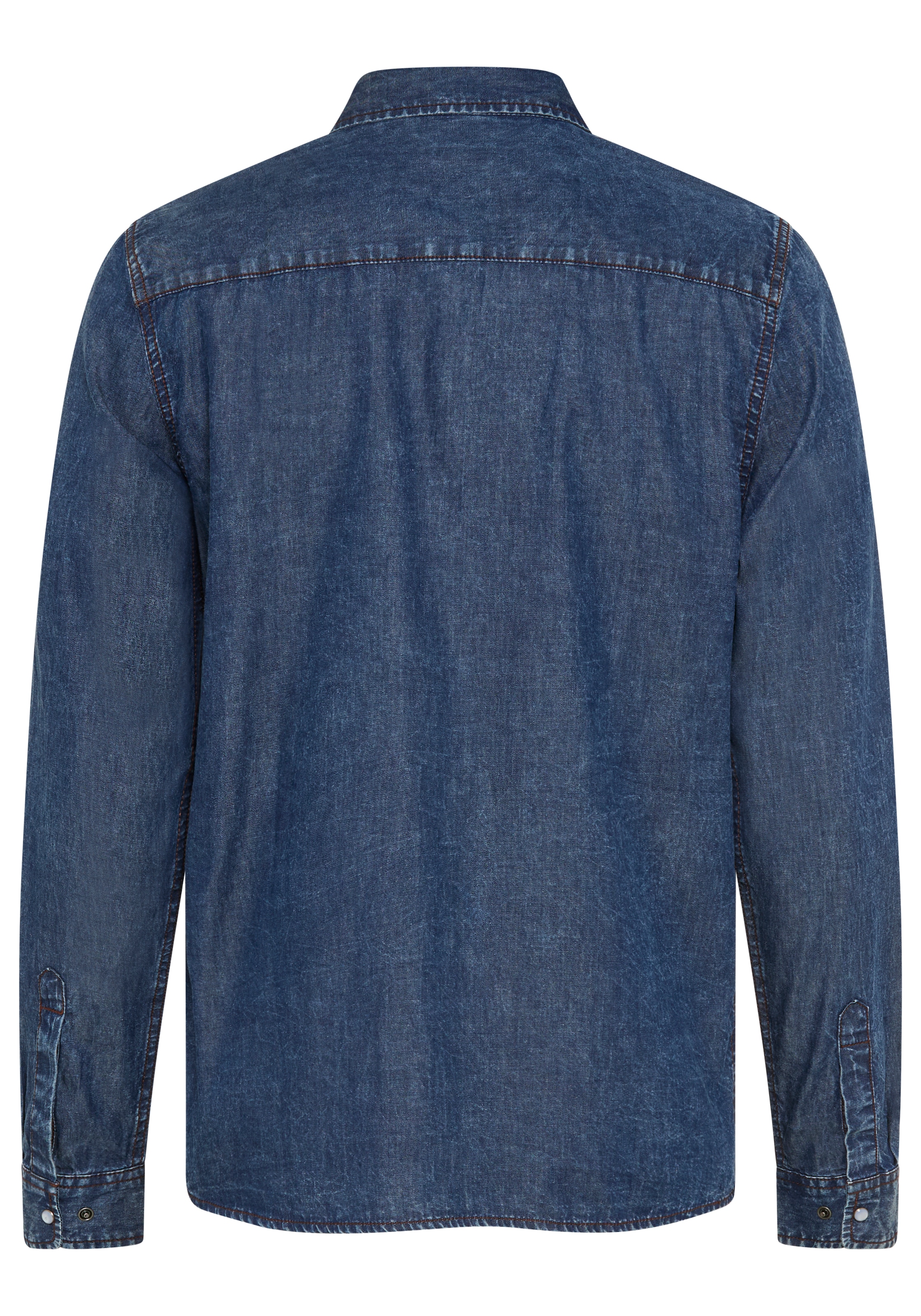 Bruno Banani Jeanshemd »schmal geschnitten« schmale Basic-Passform, aus Baumwolle in Denim-Jeans-Qualität