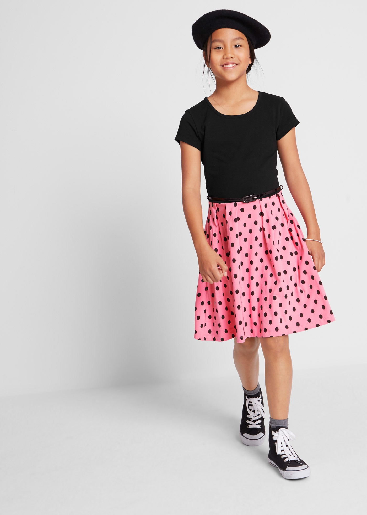 bonprix Jerseykleid »Jerseykleid mit Baumwolle« Jerseykleid mit Baumwolle