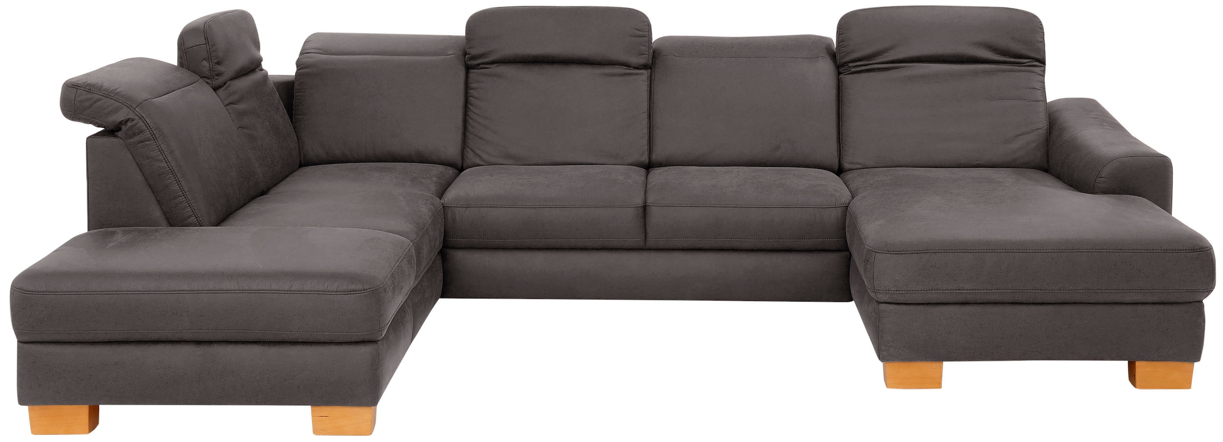 Home affaire Wohnlandschaft »Dundee U-Form« wahlweise mit Kopfteilverstellu günstig online kaufen