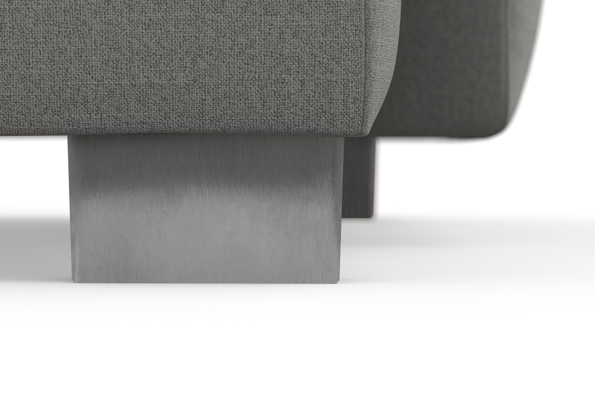 sit&more Wohnlandschaft »Dundee U-Form« mit Federkern und Edelstahlfüßen, wahlweise mit Kopfteilverstellung