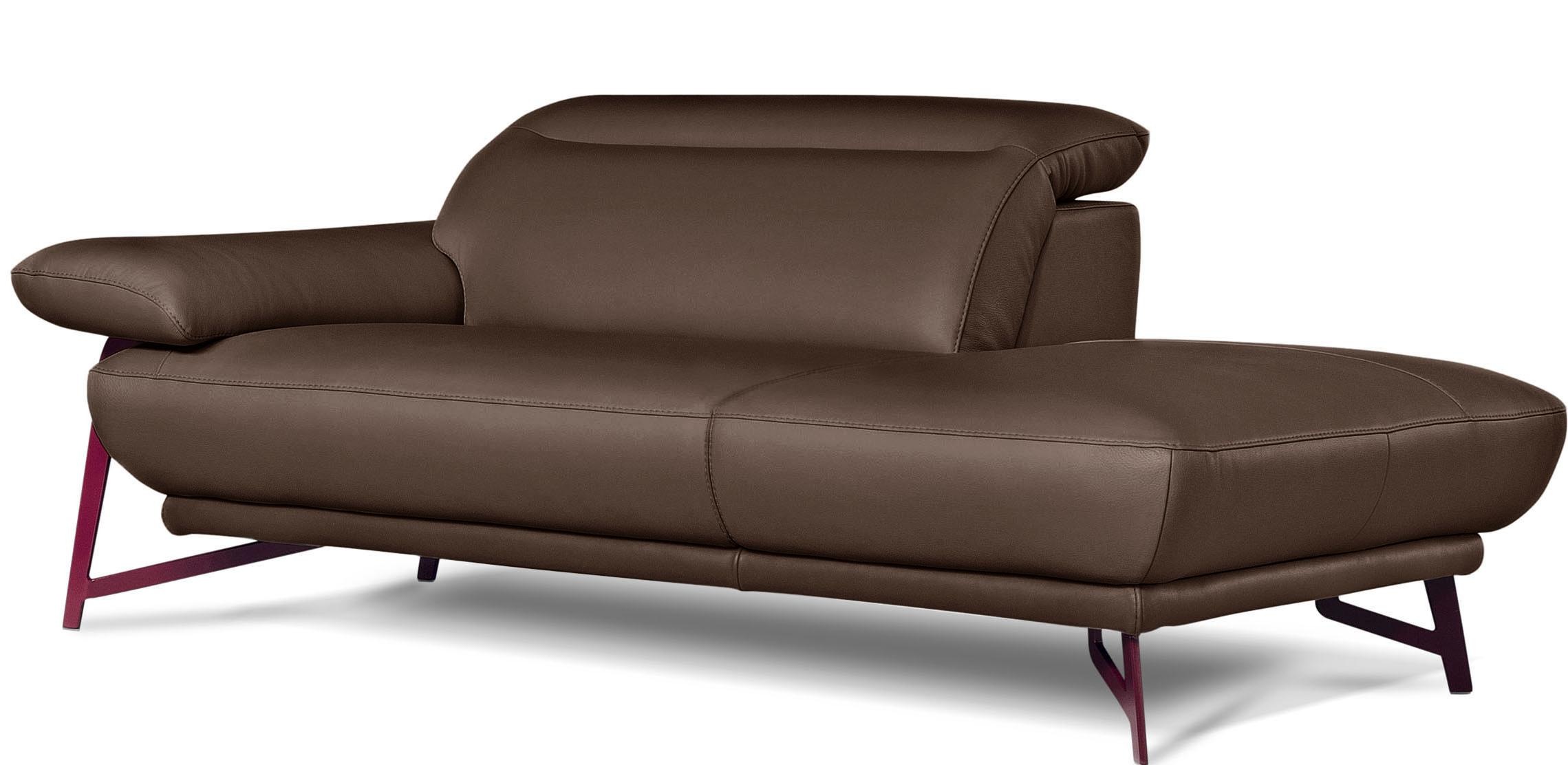 Egoitaliano Polstergarnitur »Anais, Design mit hohem Sitzkomfort für mehr Bequemlichkeit«, Set: bestehend aus Sofa und Ottomane, inkl. Kopfteilverstellung