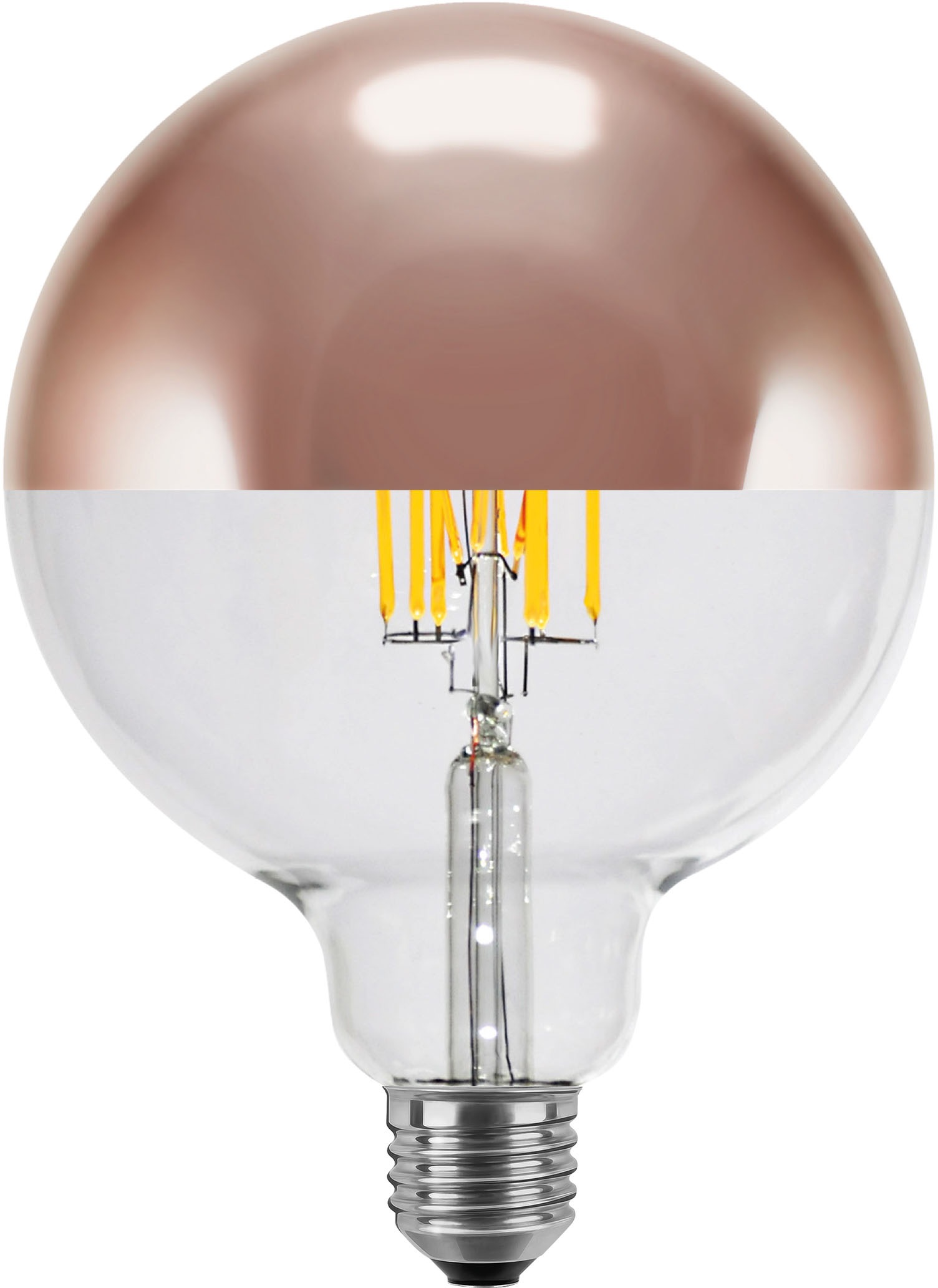 SEGULA LED-Leuchtmittel »LED Globe 125 Spiegelkopf Gold«, E27, Warmweiß, di günstig online kaufen