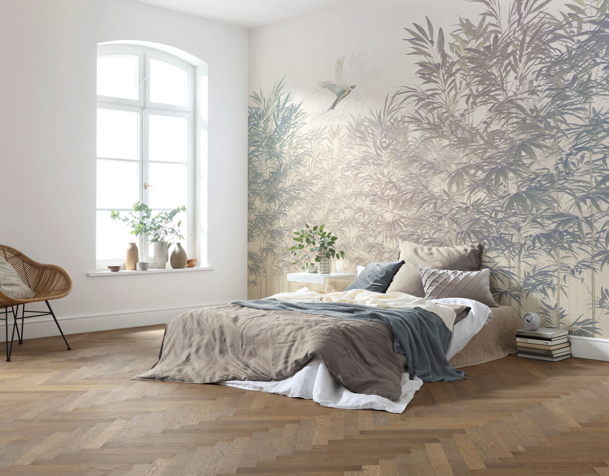 Komar Vliestapete »Digitaldruck Vlies -  Bamboo Paradise - Größe 300 x 250 cm« bedruckt glatt Wohnzimmer, Schlafzimmer