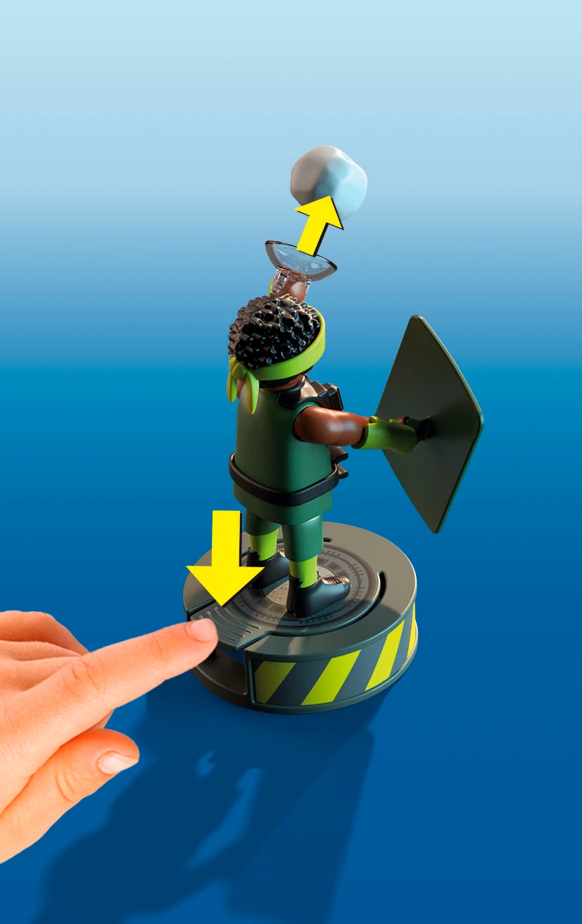 Playmobil® Konstruktions-Spielset »Helden-Multifunktionsfahrzeug (71832), Heroes«, (70 St.), Made in Europe