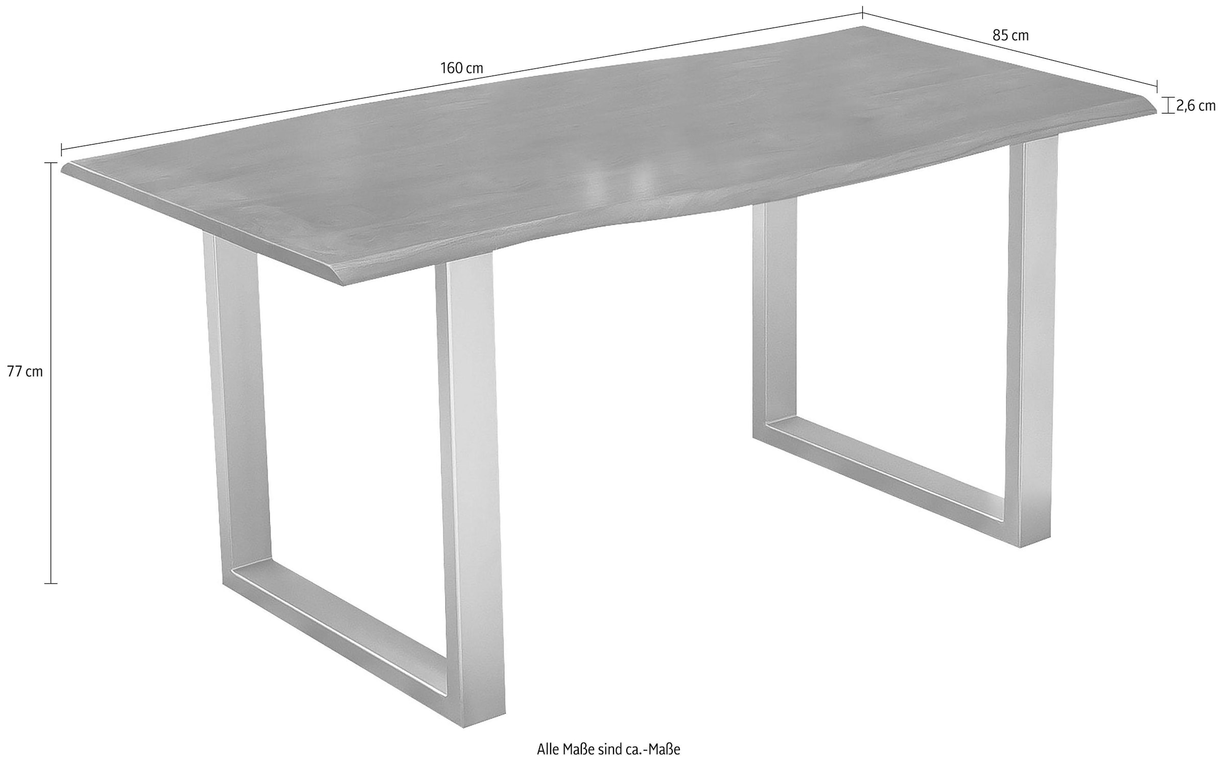 SIT Esstisch »Tops&Tables«, mit elegantem goldfarbenem Gestell