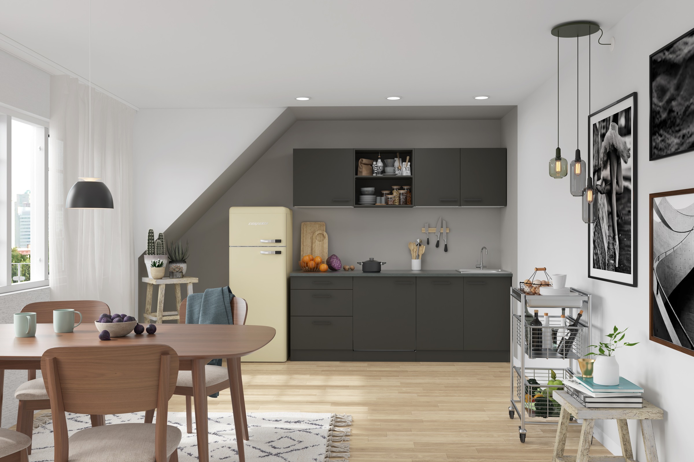OPTIFIT Küchenzeile »Palma« Breite 210 cm, wahlweise mit E-Geräten, seitenv günstig online kaufen