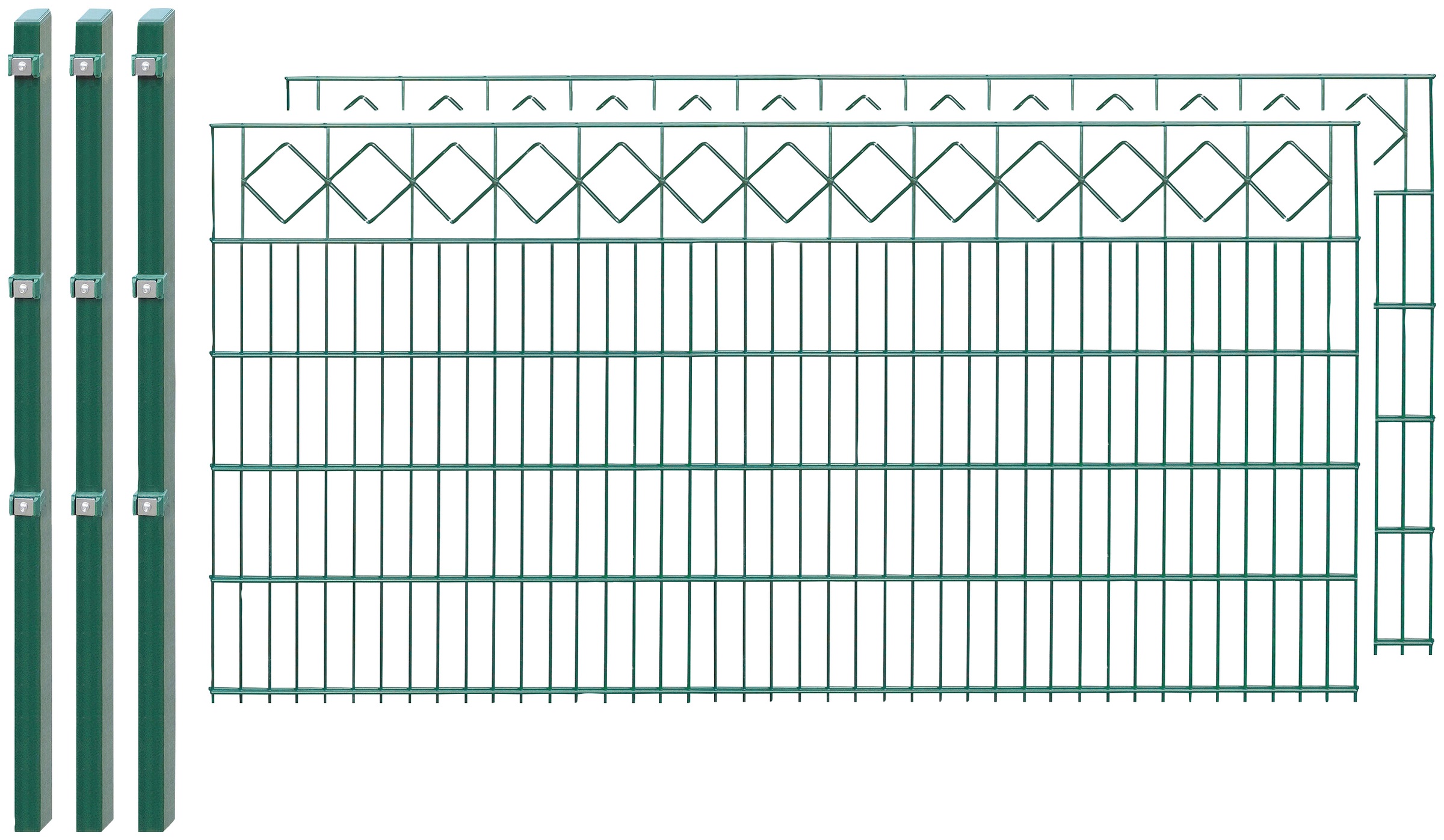 Arvotec Doppelstabmattenzaun »855 - 94«, (Set), 100 cm hoch, 2 Matten für 4 m, 3 Pfosten kaufen
