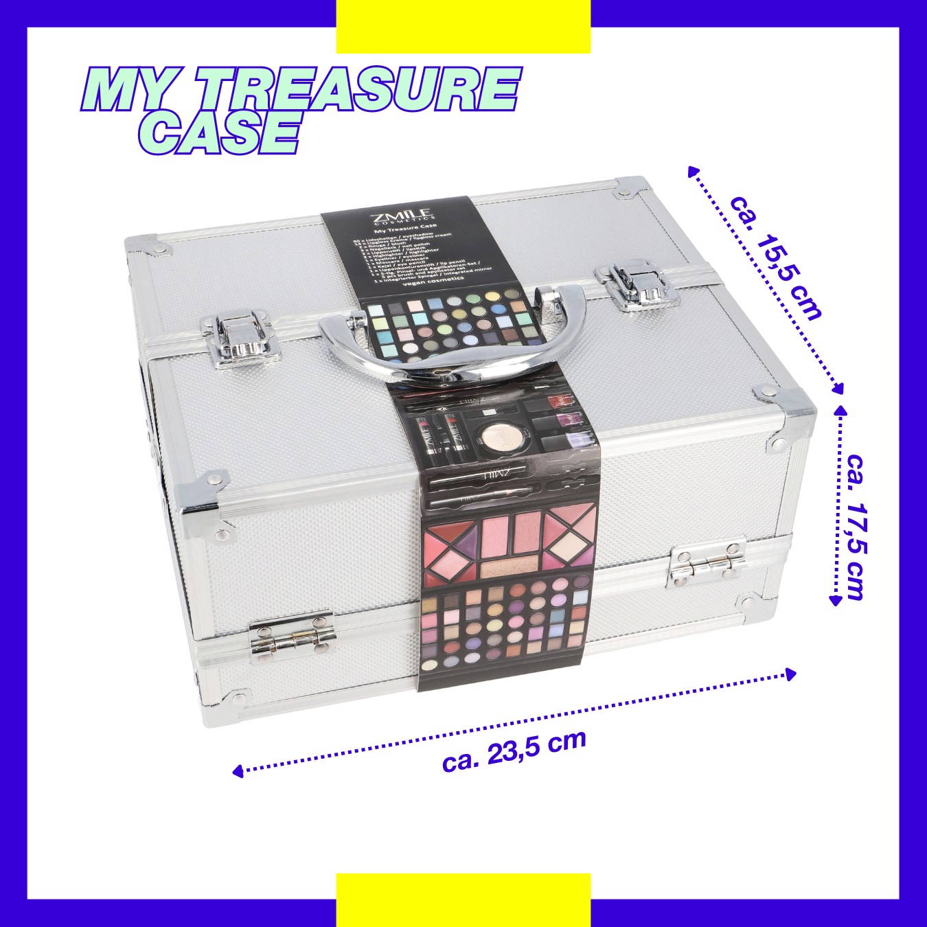 ZMILE COSMETICS Kosmetik-Koffer »My Treasure Case«, (113 tlg.), mit veganer Formulierung