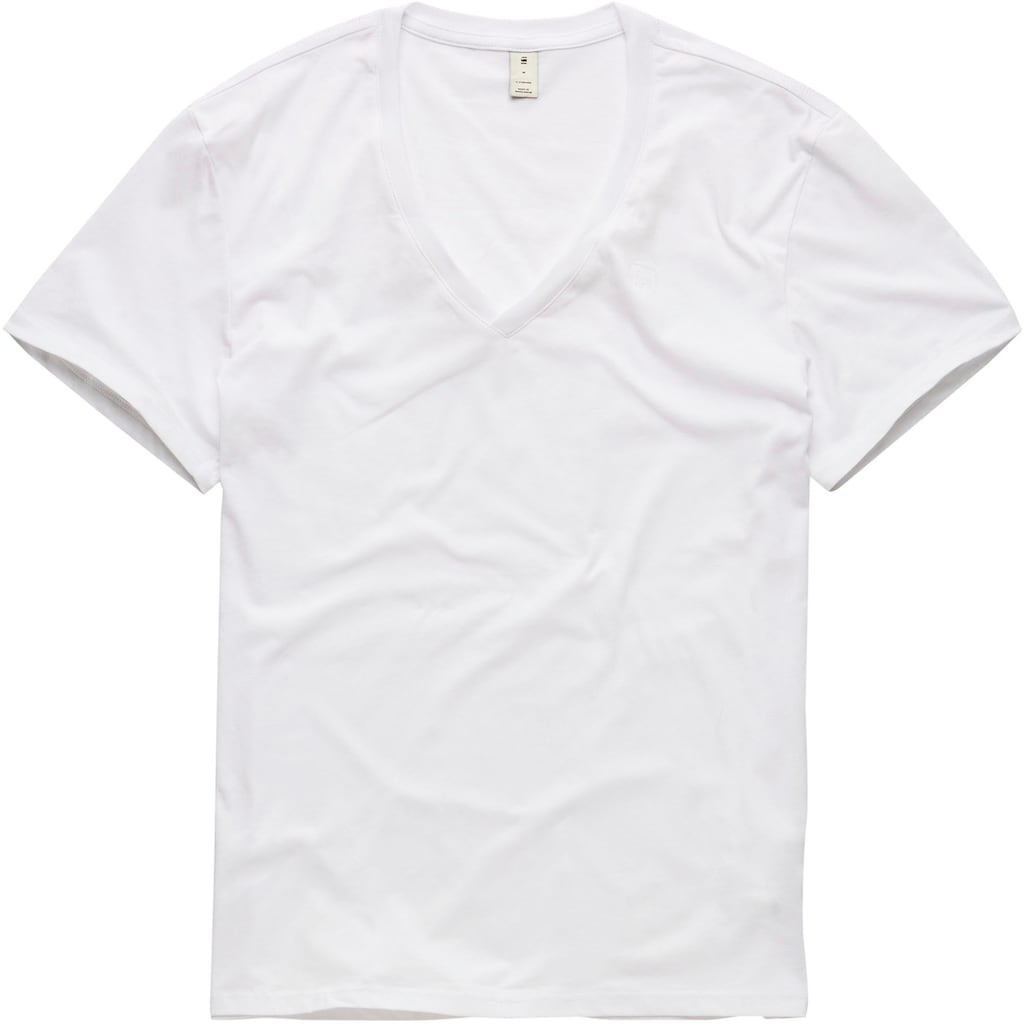 G-Star RAW V-Shirt »Base htr v t s/s 2-pack«, (Packung, 2 tlg., 2er-Pack)