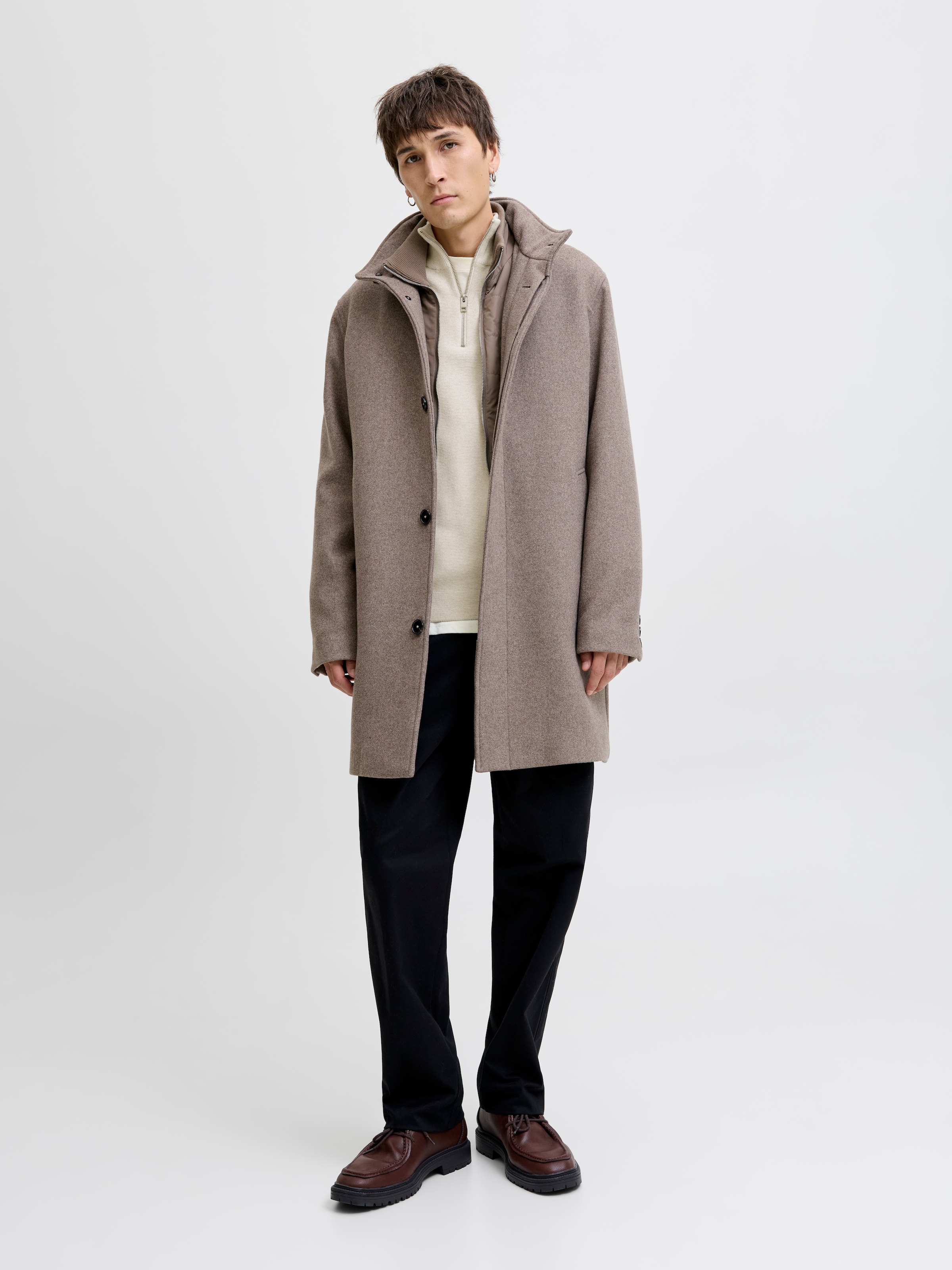Jack & Jones Troyer »JPRBLAMILANO STITCH KNIT HALF ZIP SN«, mit kurzem Reißverschluss