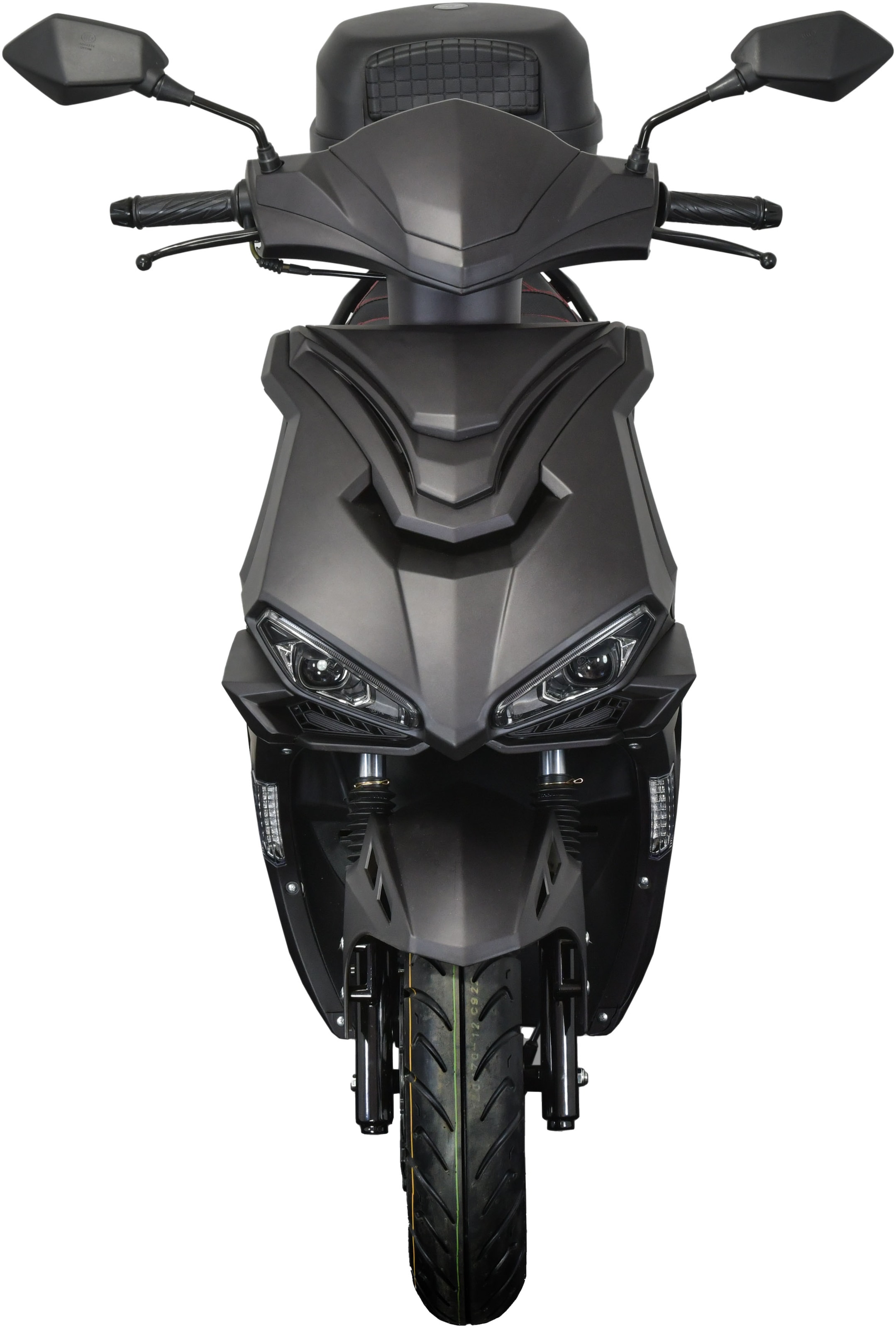 GT UNION Motorroller »Striker 45«, 49,5 cm³, 45 km/h, Euro 5, 3 PS, (Set, mit Topcase), Luftgekühlter Motor
