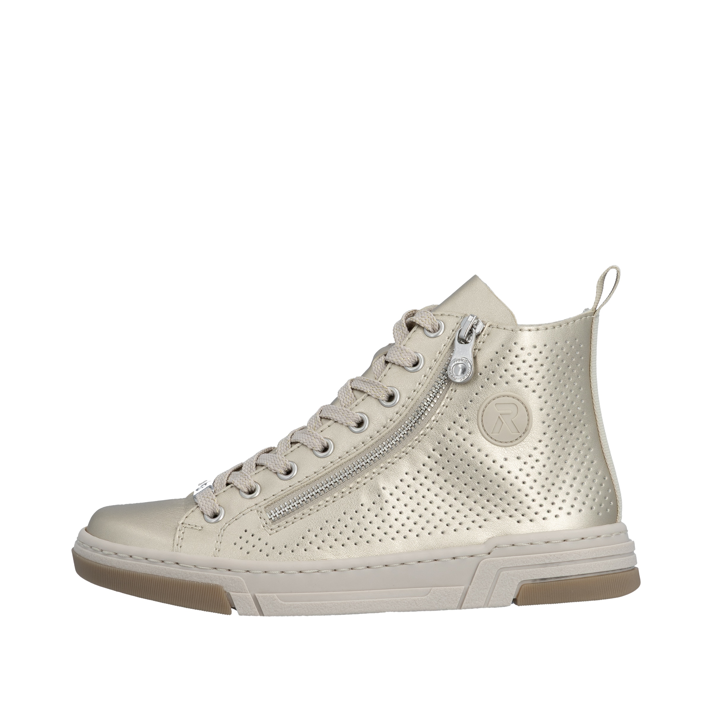 Rieker Sneaker  High Top-Sneaker, Freizeitschuh, Schnürschuh mit Plateausohle