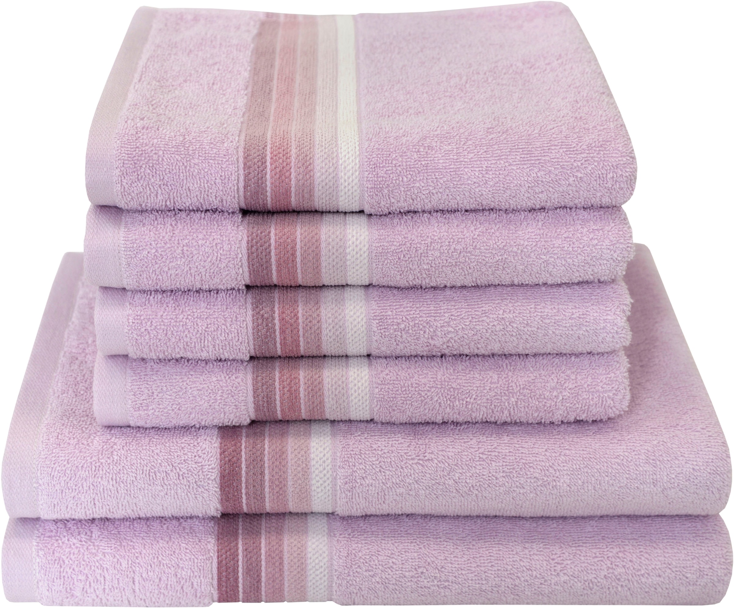 Dyckhoff Handtuch Set »Chenille«, Set, 6 tlg., Frottier, Set beinhaltet: 4x günstig online kaufen