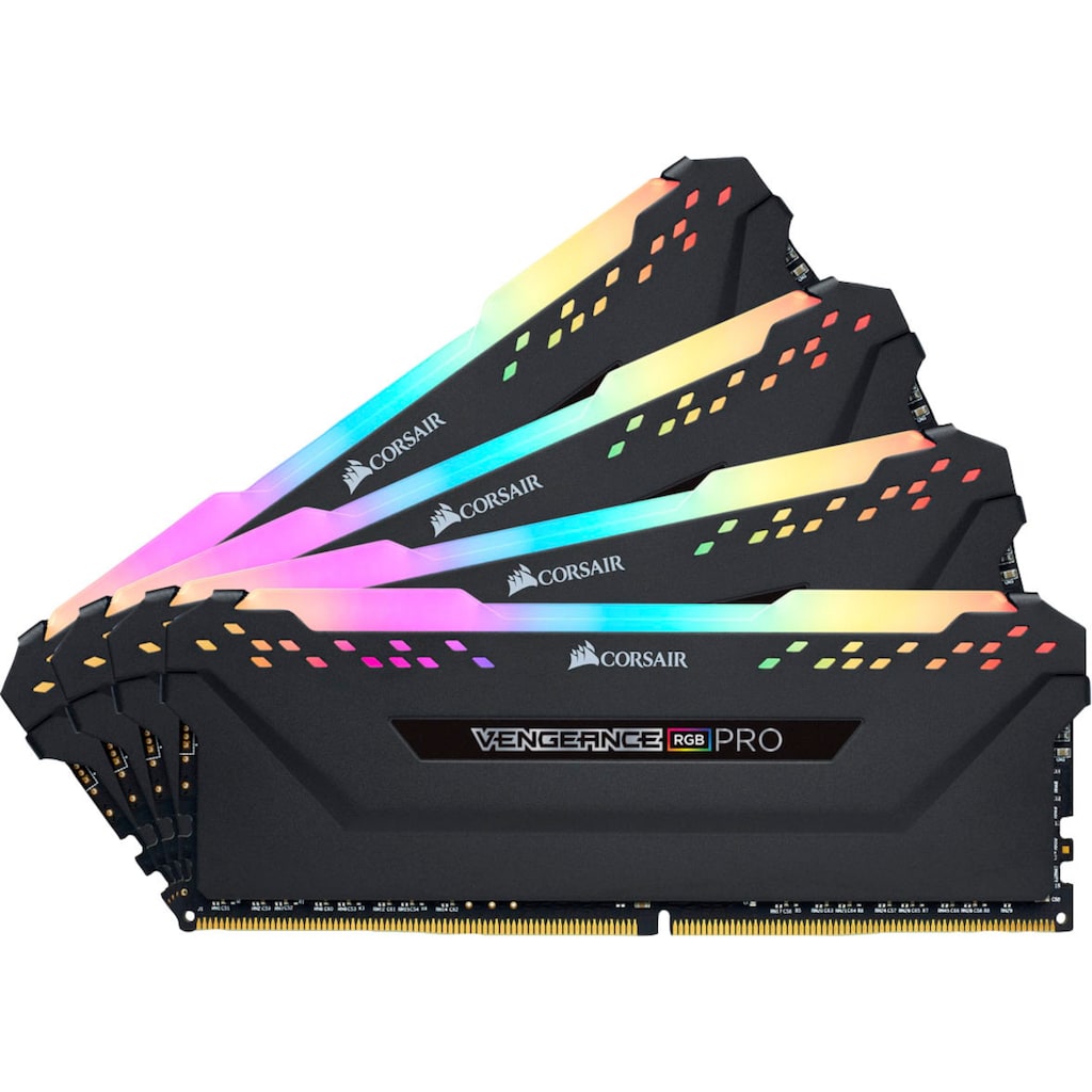 Corsair PC-Arbeitsspeicher »VENGEANCE® RGB PRO 32 GB (4 x 8 GB) DDR4 DRAM 3.200 MHz C16«