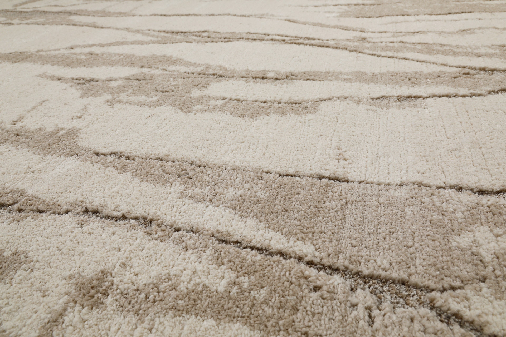 Wecon home »Fynn« rechteckig 18 mm Höhe Gewebt, Hoch-Tief, pflegeleicht, Natur-Design, Scandi, Wohnzimmer