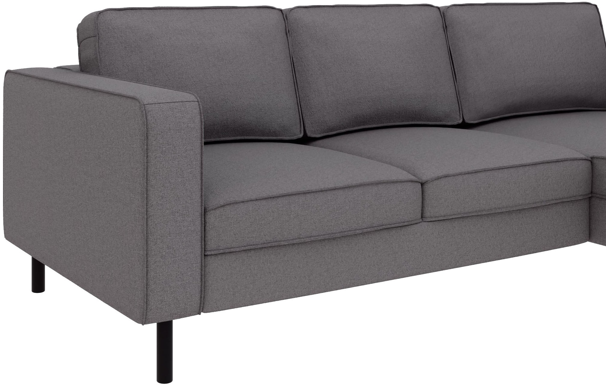 TRENDMANUFAKTUR Ecksofa »Watkins, Couch wahlweise mit Schlaffunktion & Bettkasten, auch in Cord«, Recamiere beidseitig montierbar, Breite 232 cm