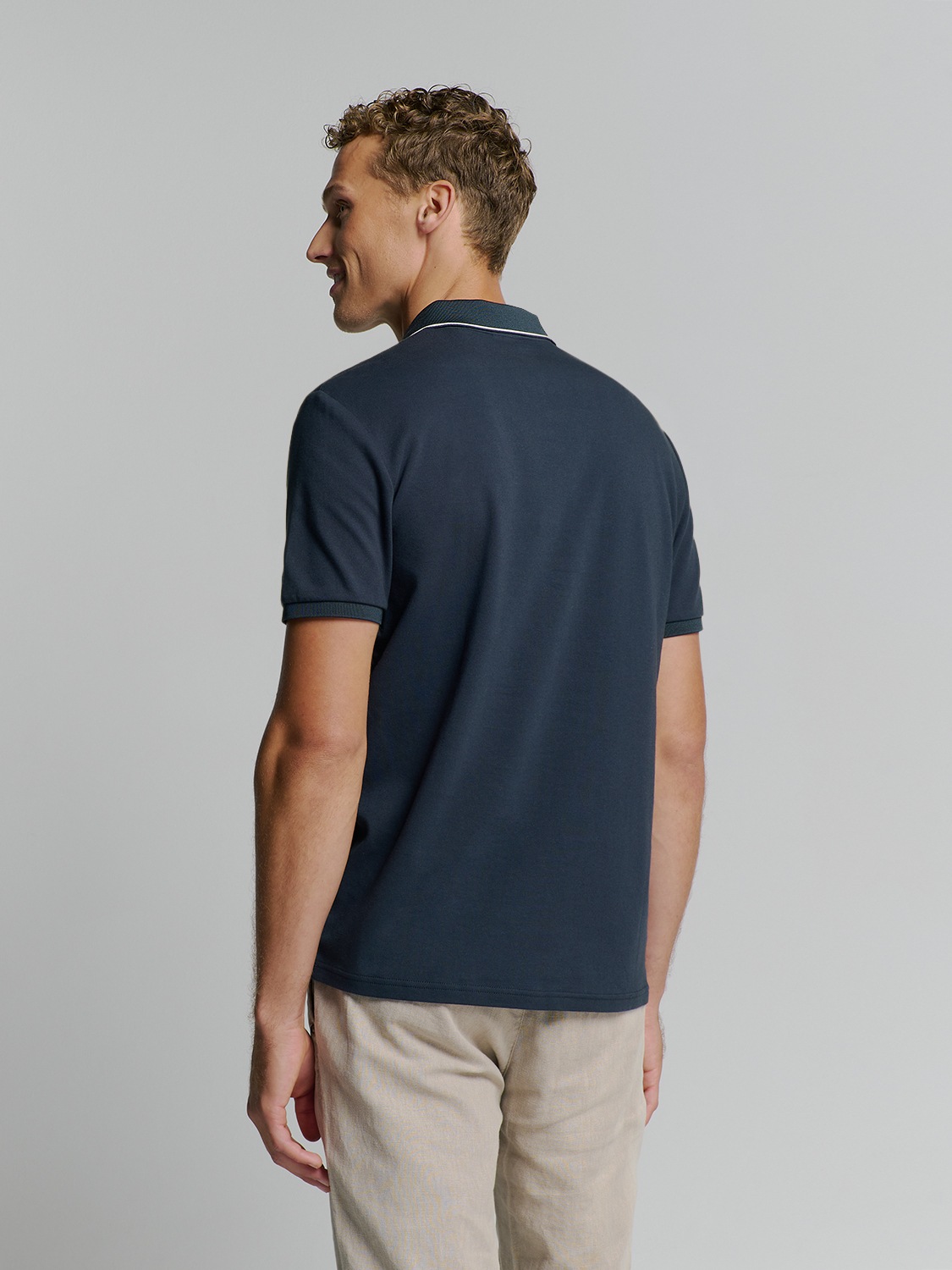 NO EXCESS Poloshirt »No Excess Poloshirt Polo Liquid Finished Cotton«